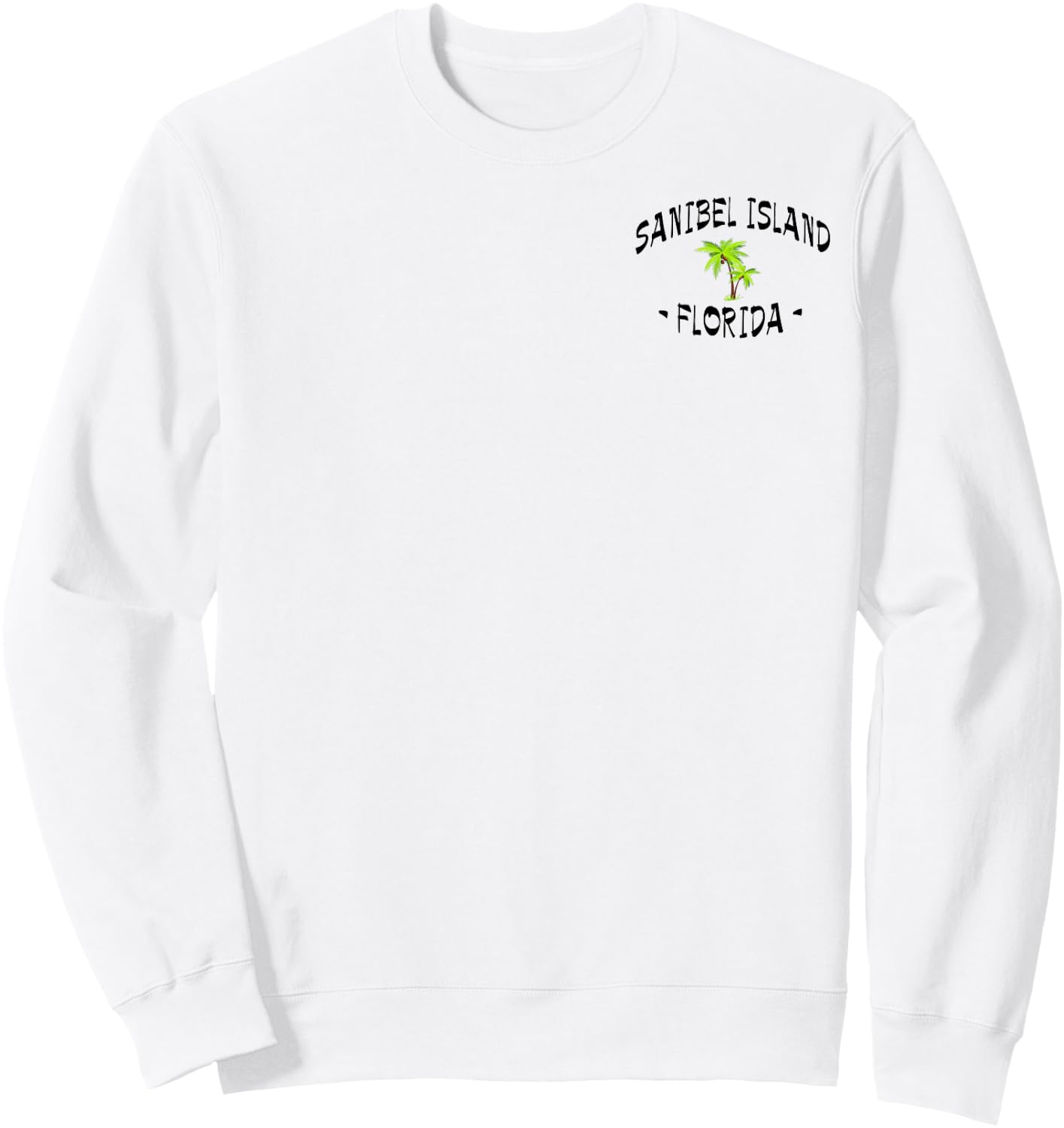 2 Sided Sanibel Island Fl Tropical Destination Beachwear Sweatshirt - Sweatshirt | White