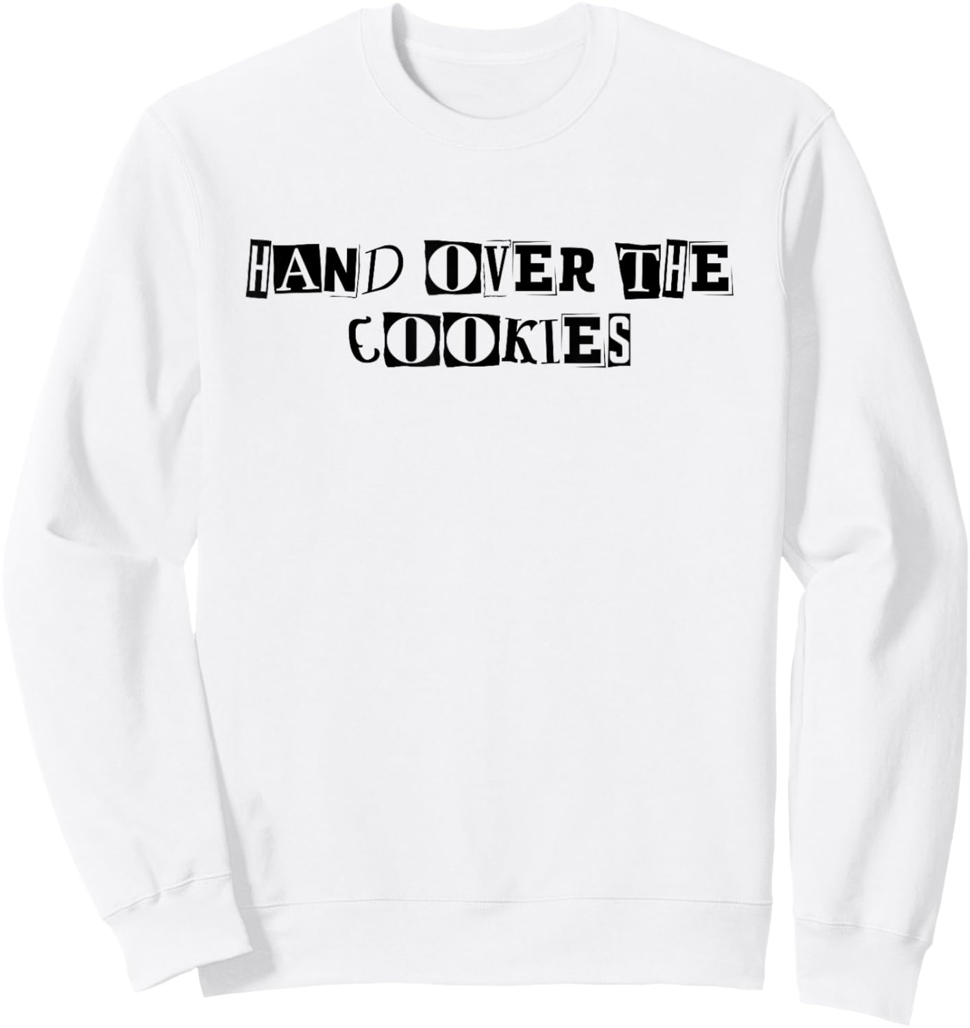 Cookie Ransom Note Bakery Sweatshirt - Sweatshirt | White