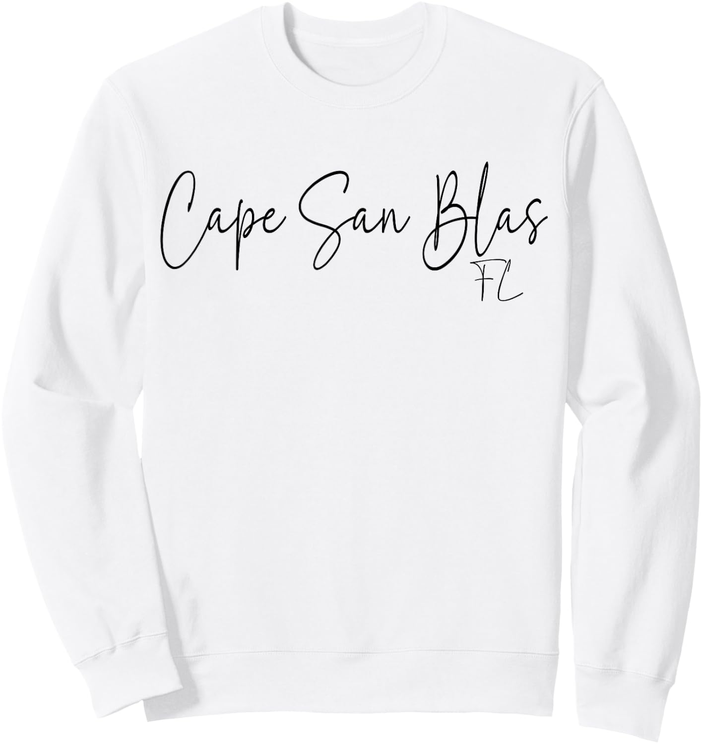 Cape San Blas Florida CA Retro Sweatshirt - Sweatshirt | White