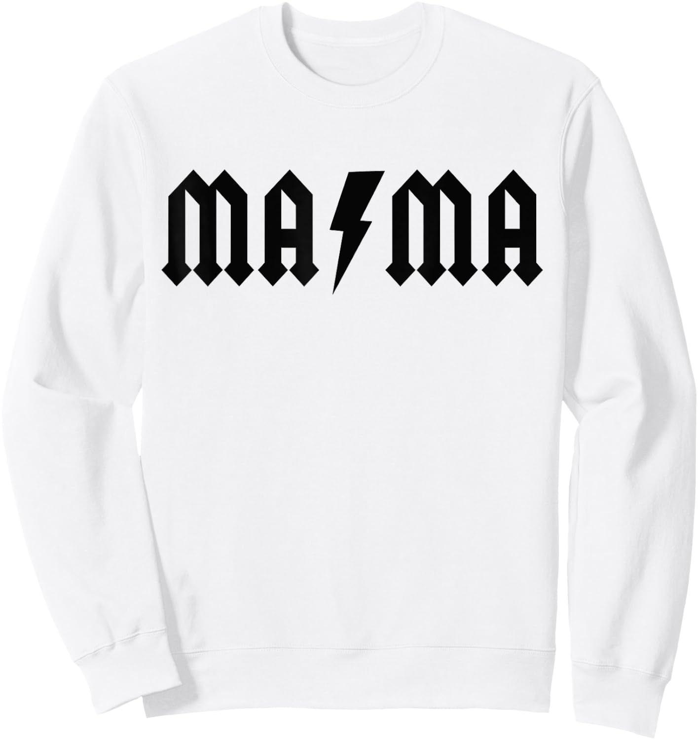 Rock n Roll Mama Birthday Rock Star Matching Family Sweatshirt - Sweatshirt | White
