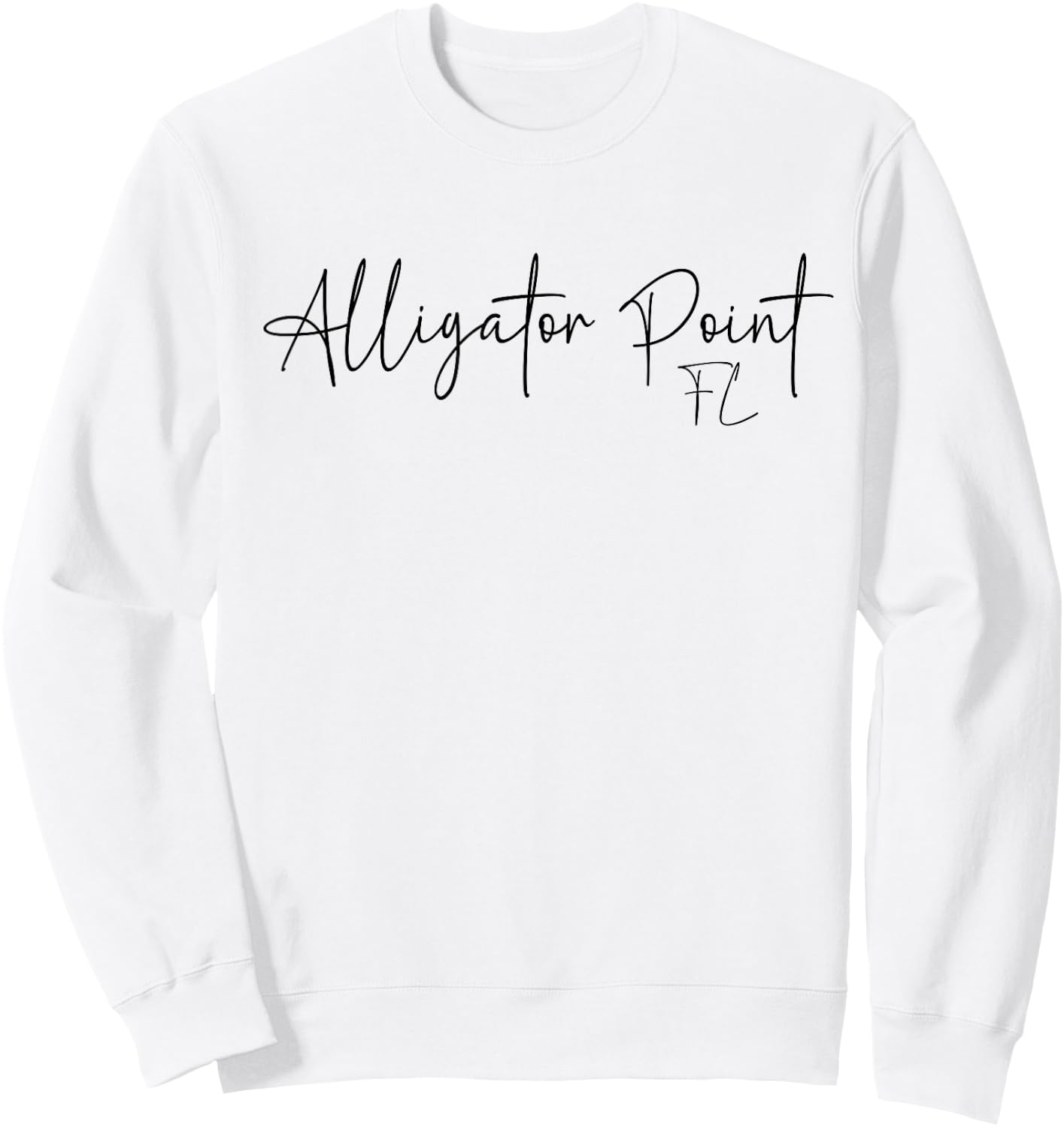 Alligator Point Florida CA Retro Sweatshirt - Sweatshirt | White