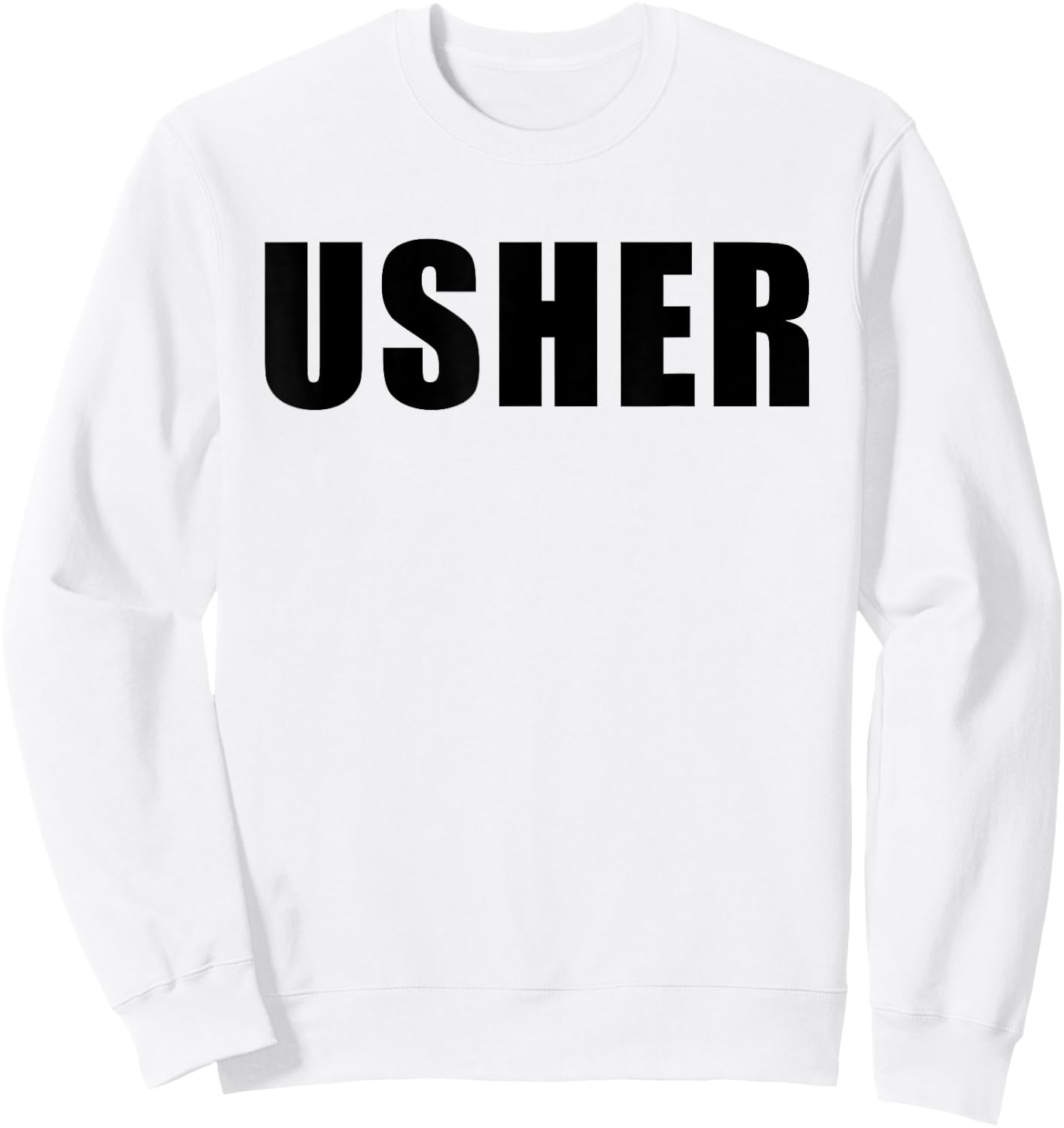 Church Usher - Christian Faith Staff & Volunteer Uniform Sweatshirt - Sweatshirt | White