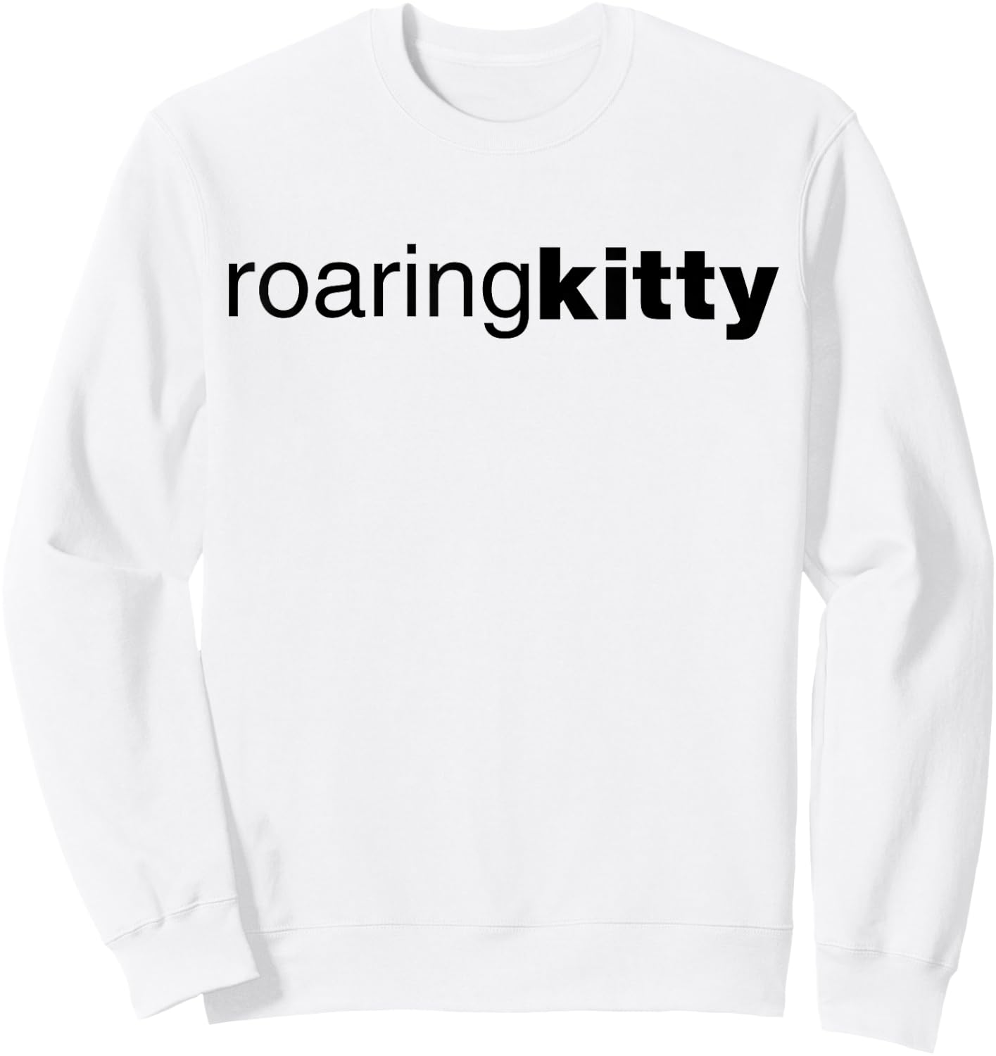 Roaring Kitty Sweatshirt - Sweatshirt | White