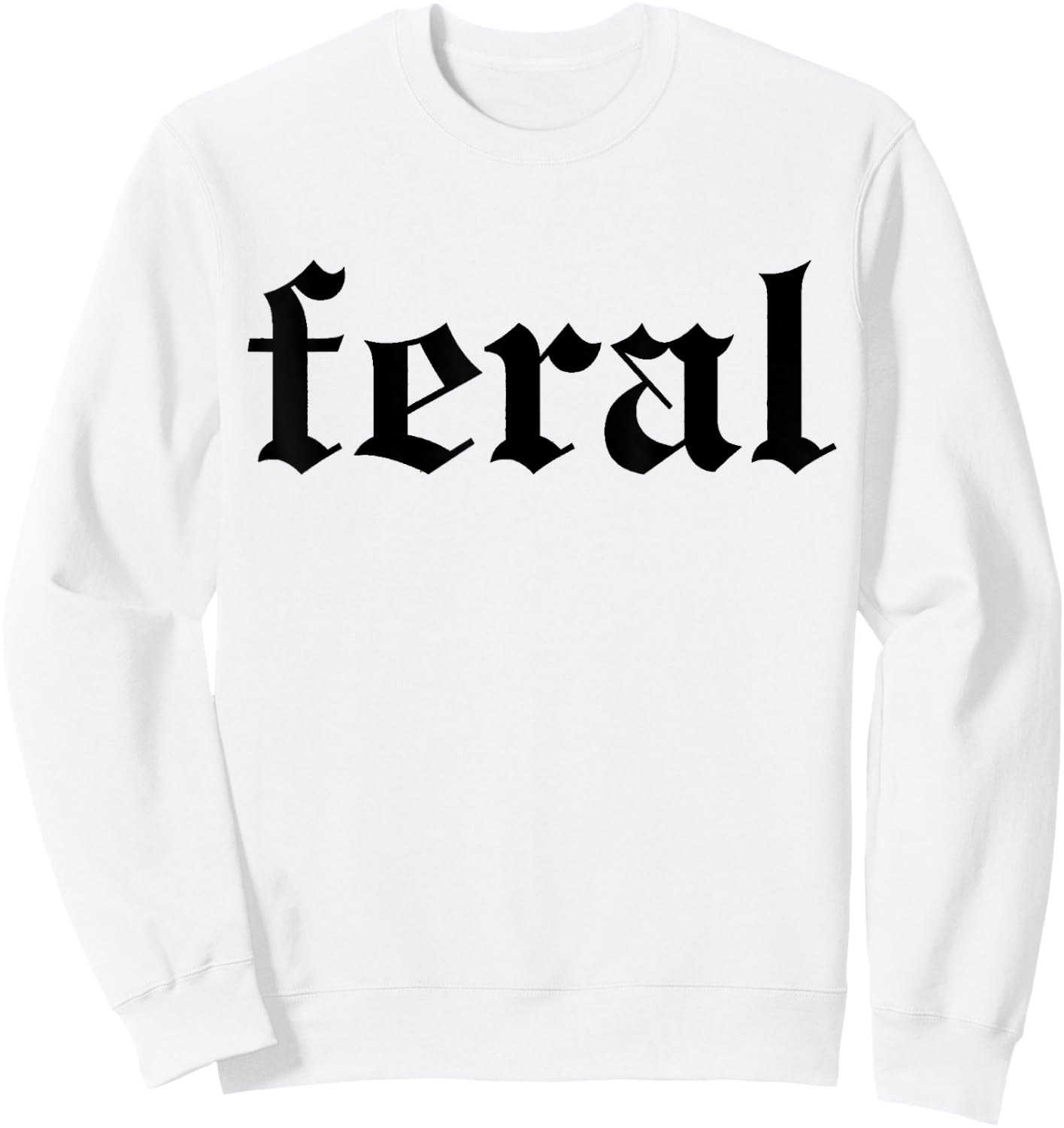 FERAL white Sweatshirt - Sweatshirt | White