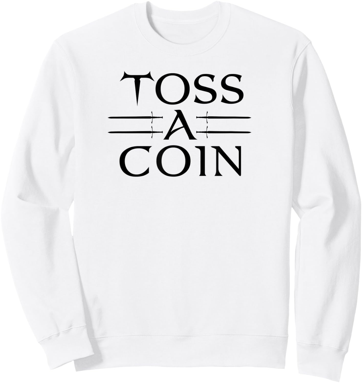 Toss A Coin Sword Sweatshirt - Sweatshirt | White