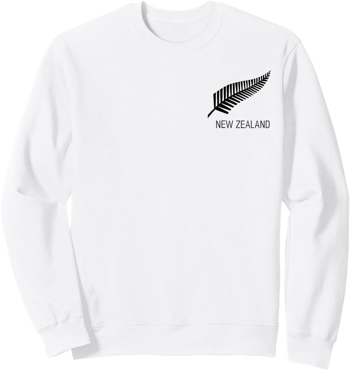 Black New Zealand Fern Shirt Black Proud Kiwi NZ Rugby Sweatshirt - Sweatshirt | White
