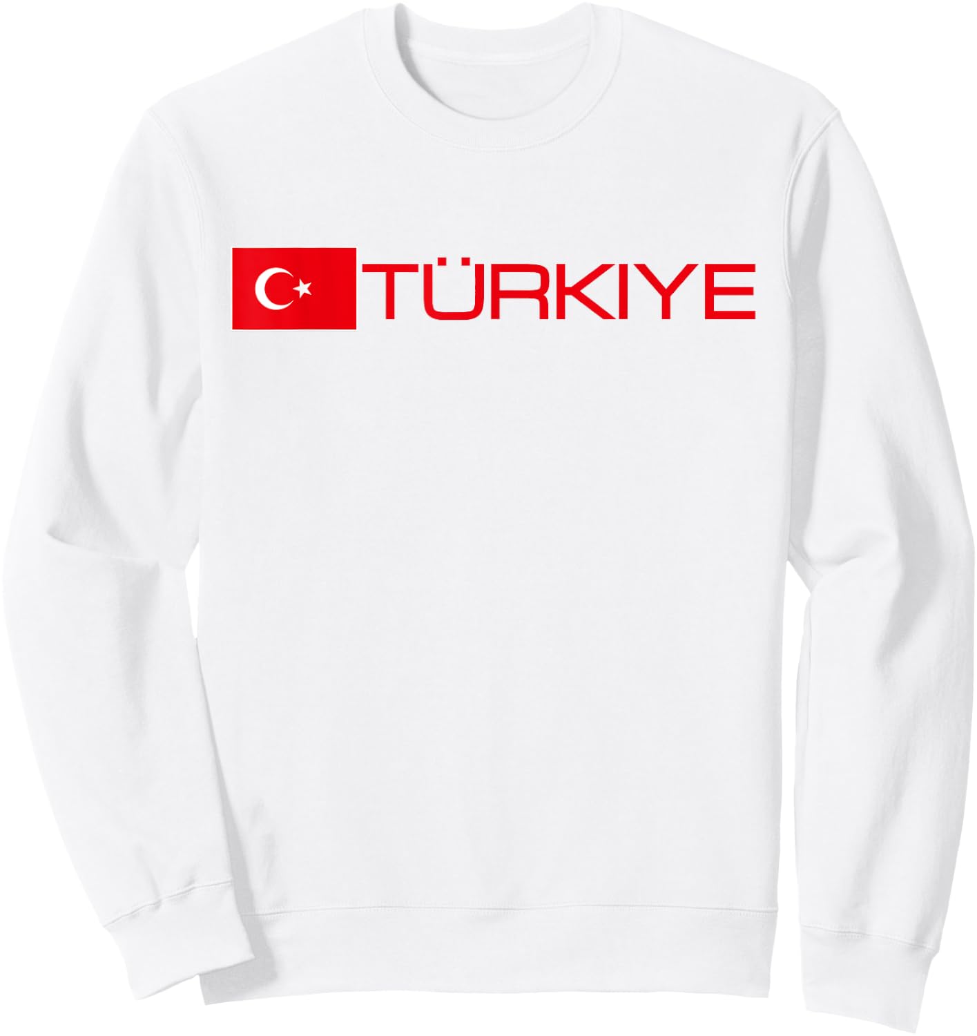Turkiye Turkey Flag Turkish Banner Sports Jersey Style Sweatshirt - Sweatshirt | White