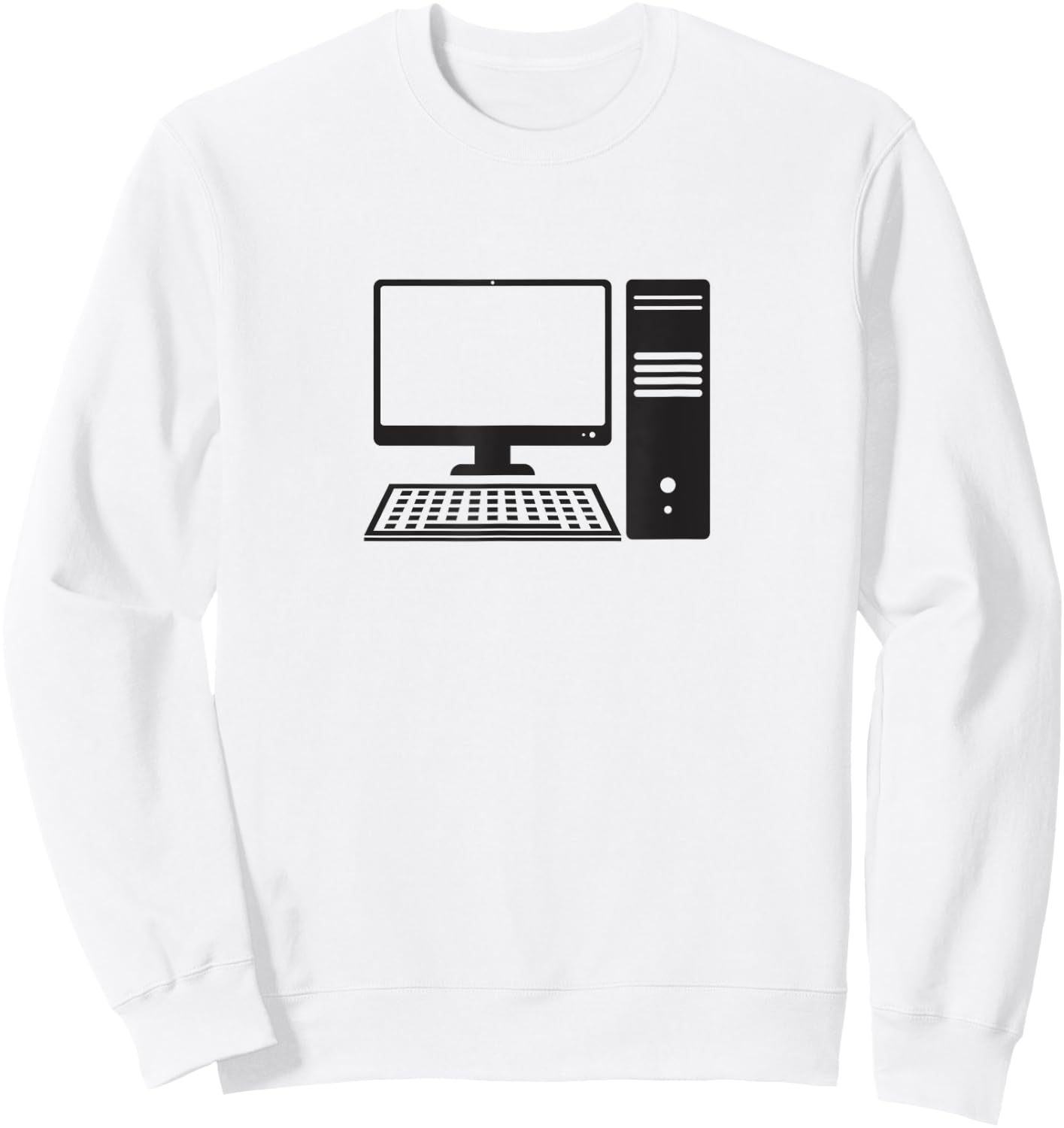 Desktop Computer Sweatshirt - Sweatshirt | White