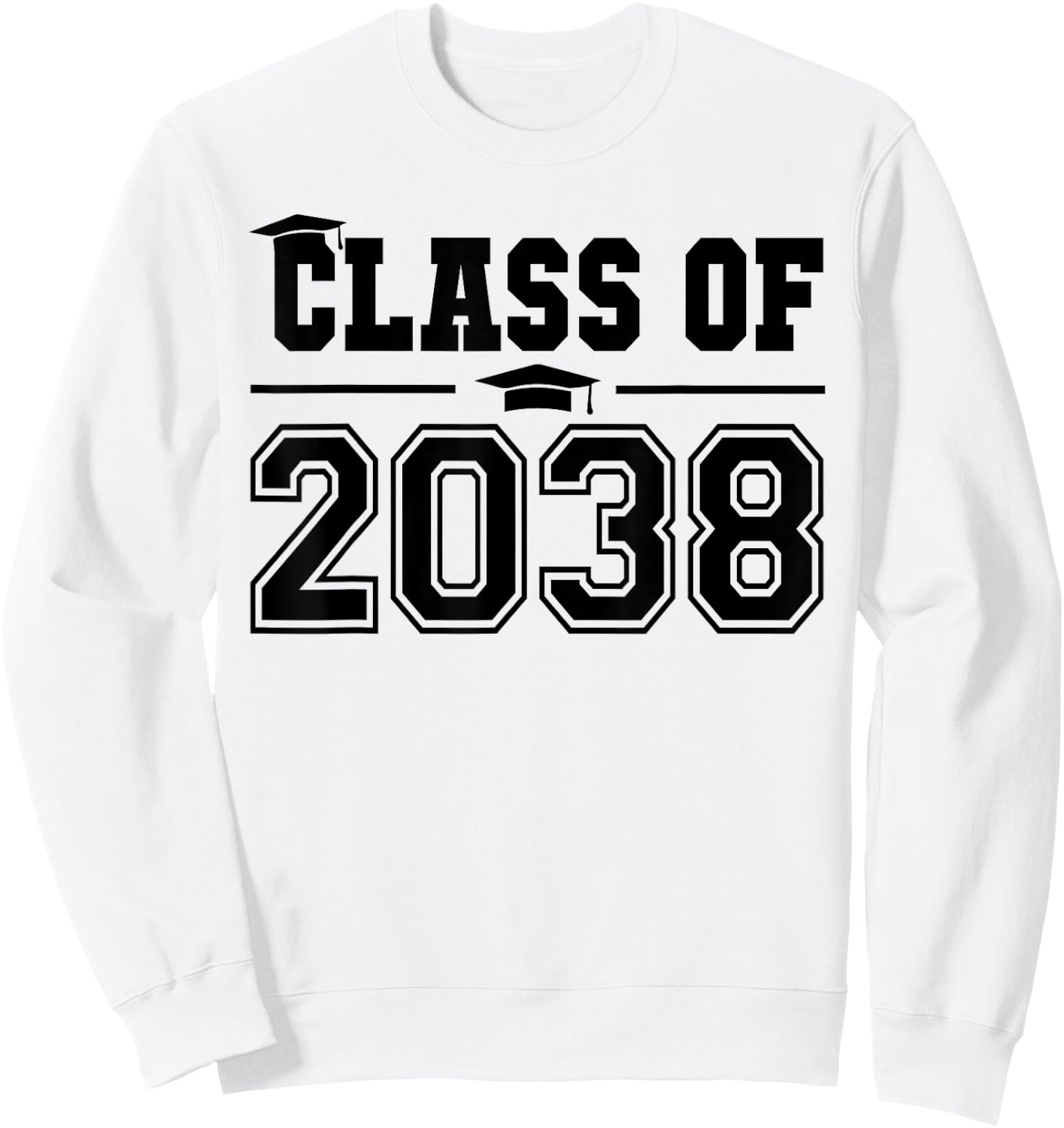 Class of 2038 Grow With Me First Day of School Graduation Sweatshirt - Sweatshirt | White