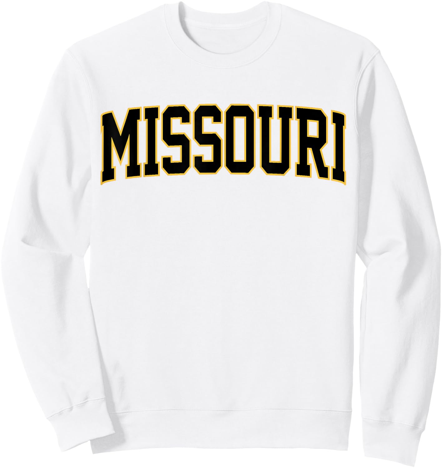 Retro Missouri Vintage Missouri Black Throwback Souvenir Sweatshirt - Sweatshirt | White