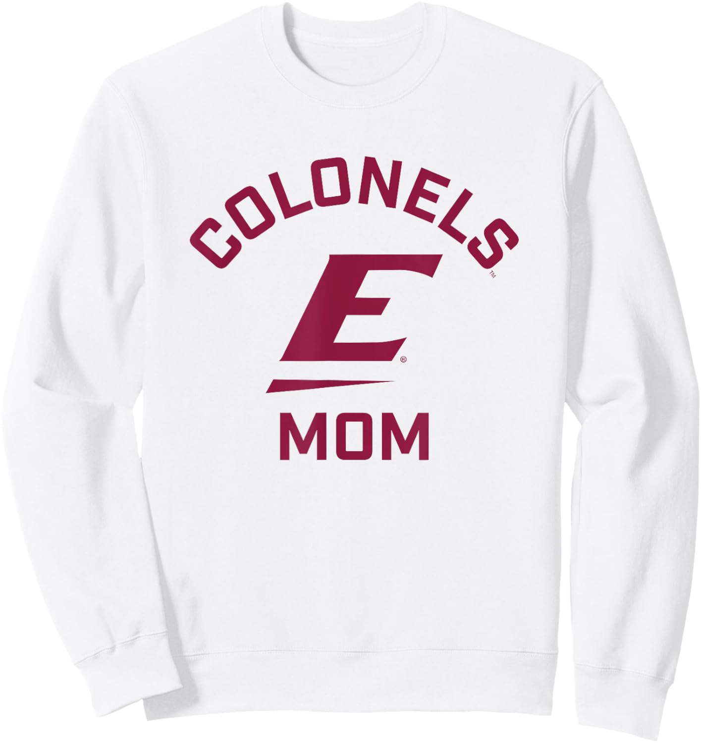 Eastern Kentucky University EKU Colonels Arched Mom Sweatshirt - Sweatshirt | White