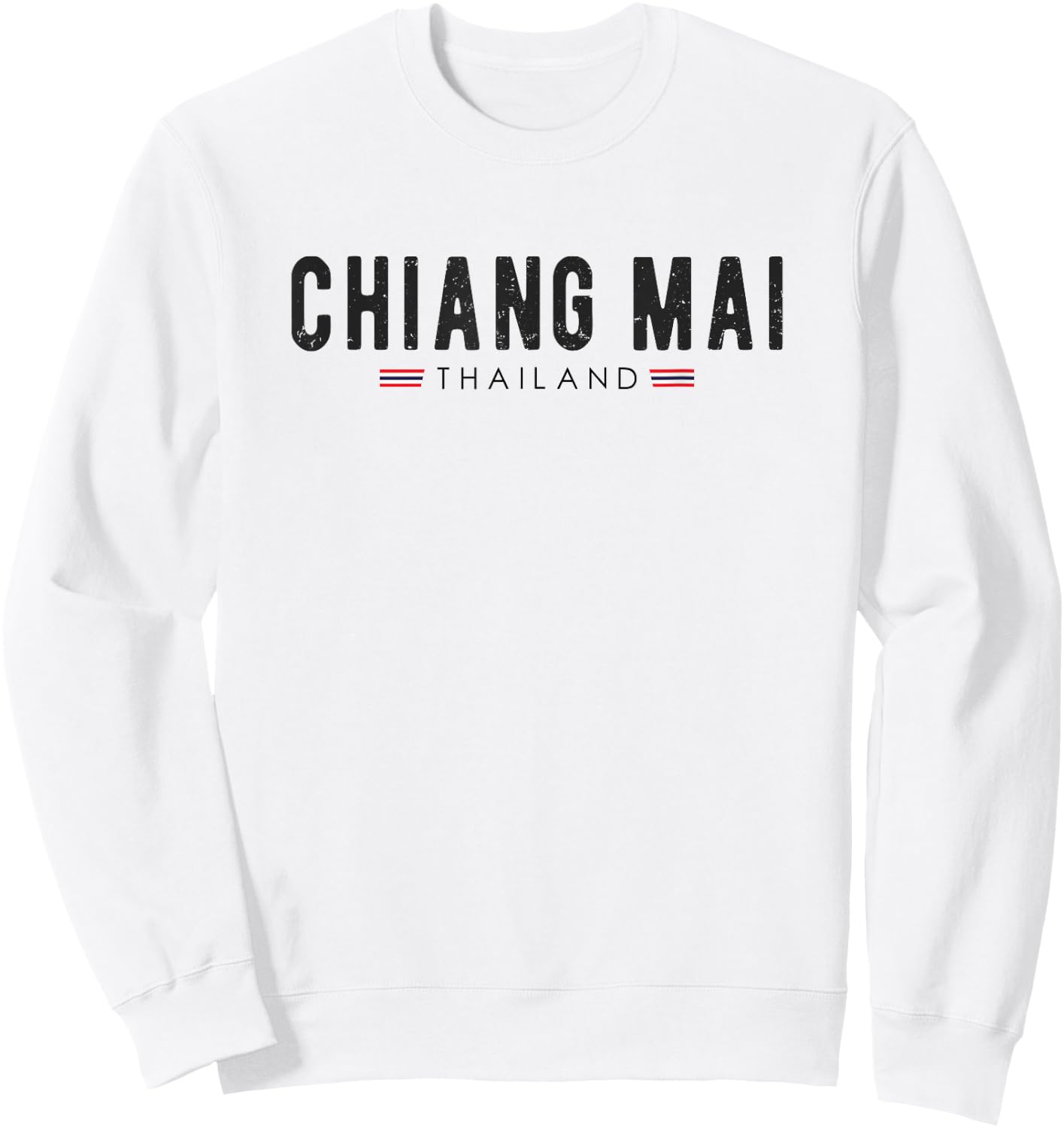 Vintage Chiang Mai Thailand Vacation | Thailand Lover Sweatshirt - Sweatshirt | White