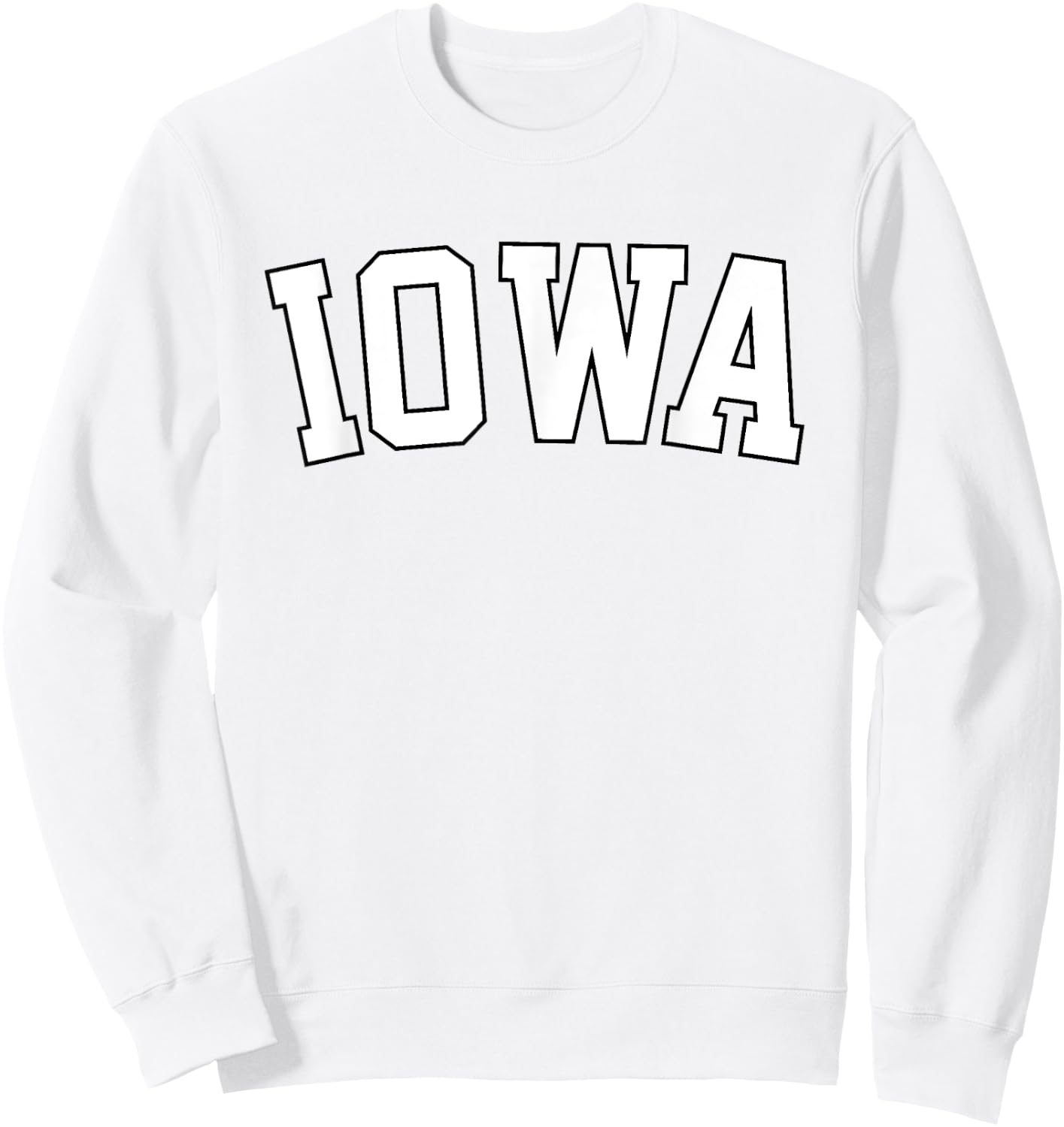 Retro Iowa Vintage Iowa Black Gold Iowa Throwback Design Sweatshirt - Sweatshirt | White