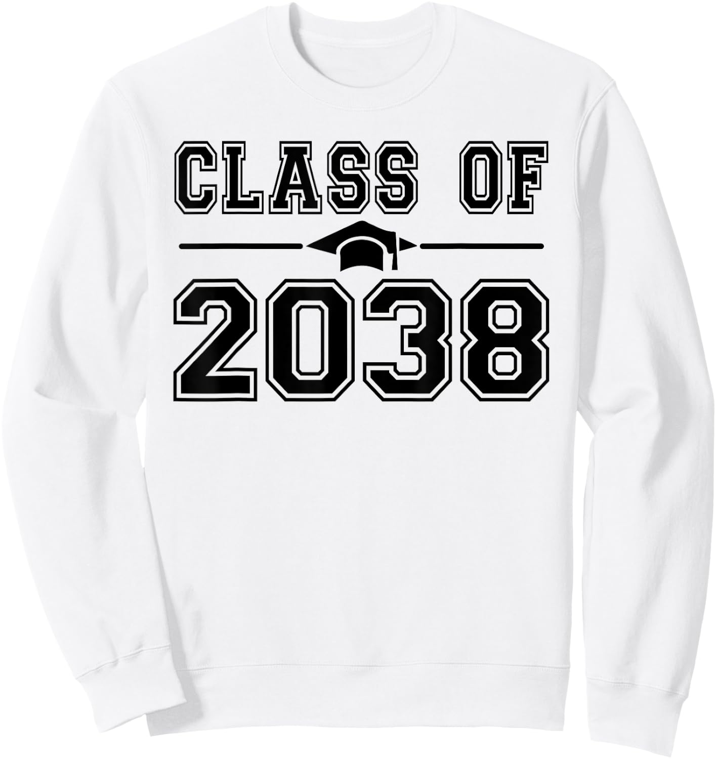 Class of 2038 Graduate 2038 Grow With Me First Day of School Sweatshirt - Sweatshirt | White