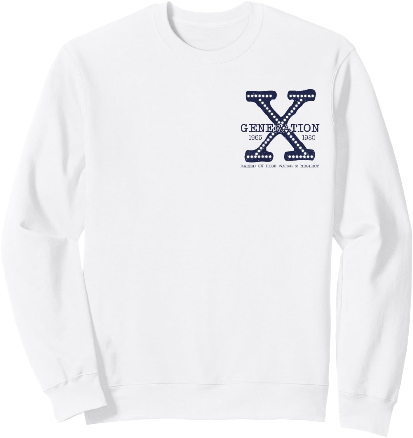 Generation X The True Fafo Pocket Print Funny Gen X Sweatshirt - Sweatshirt | White