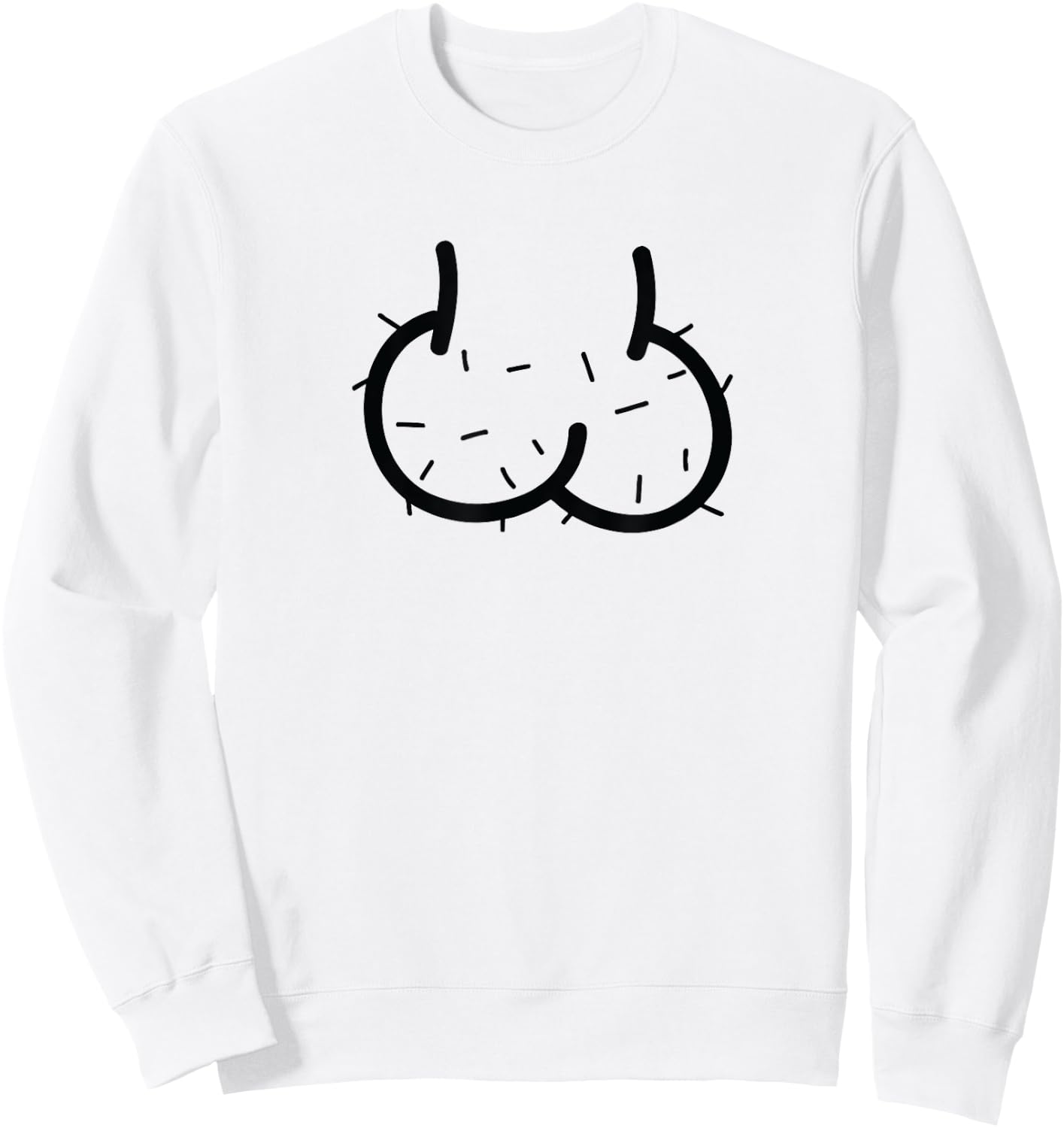 Funny Inappropriate - Ballsack Sweatshirt - Sweatshirt | White