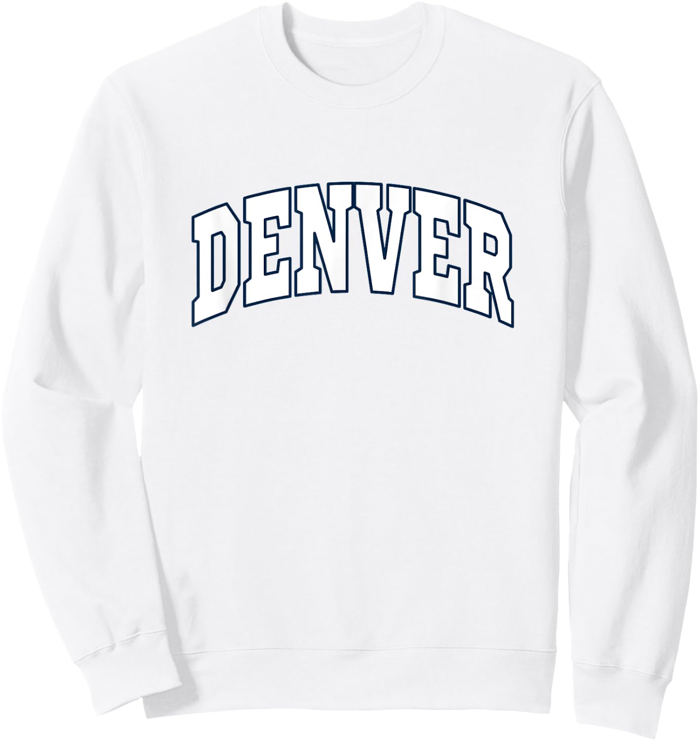 DENVER - Throwback Design - Classic Sweatshirt - Sweatshirt | White