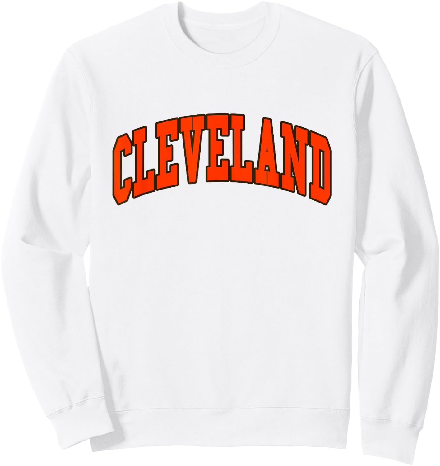 CLEVELAND - Throwback Design - Classic Sweatshirt - Sweatshirt | White