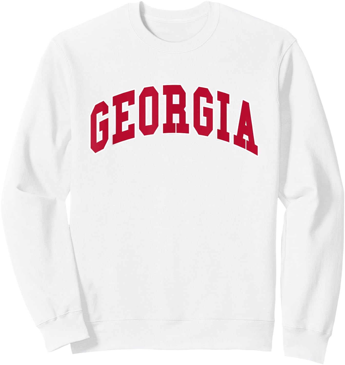 GEORGIA - Throwback Design - Classic Sweatshirt - Sweatshirt | White