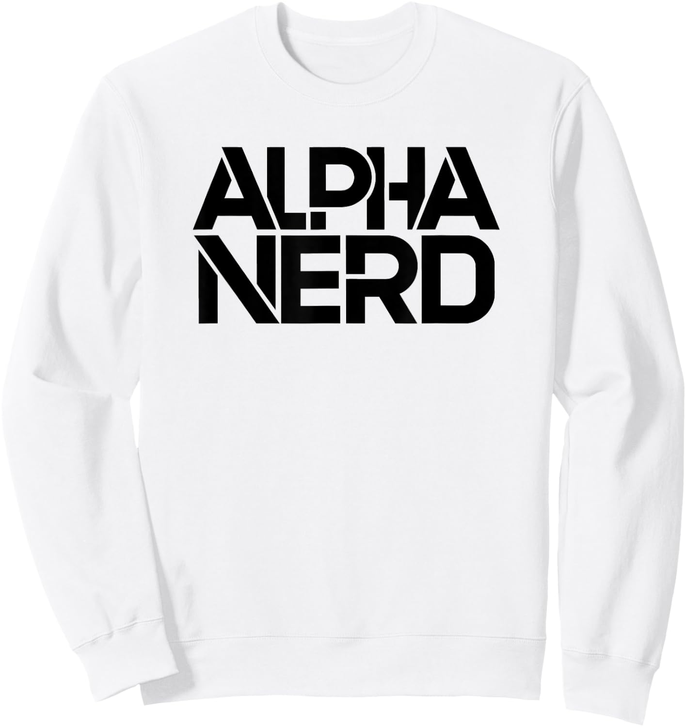 Alpha Nerd Sweatshirt - Sweatshirt | White