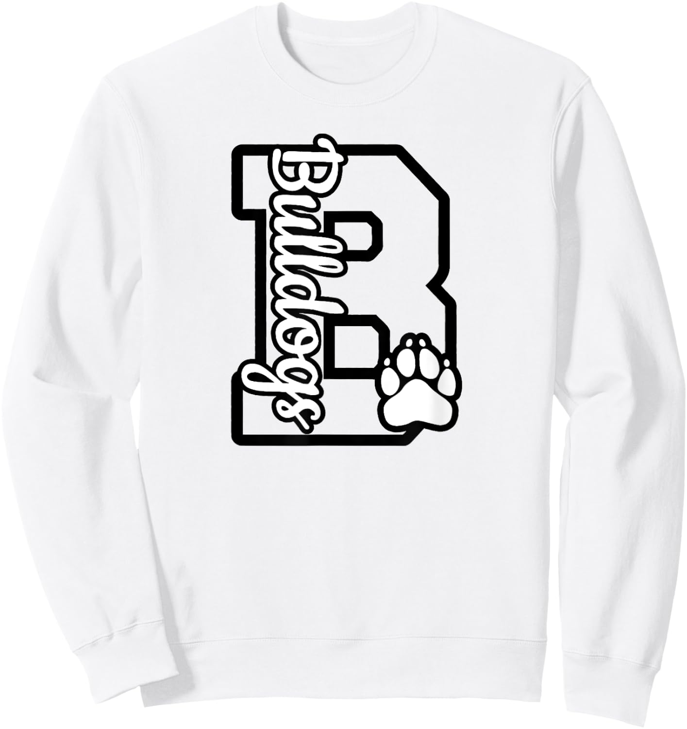 Go Dawgs Funny Bulldogs Sweatshirt - Sweatshirt | White