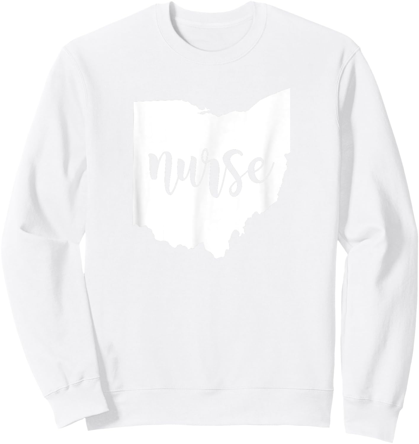 Cute Ohio Nurse Sweatshirt - Sweatshirt | White