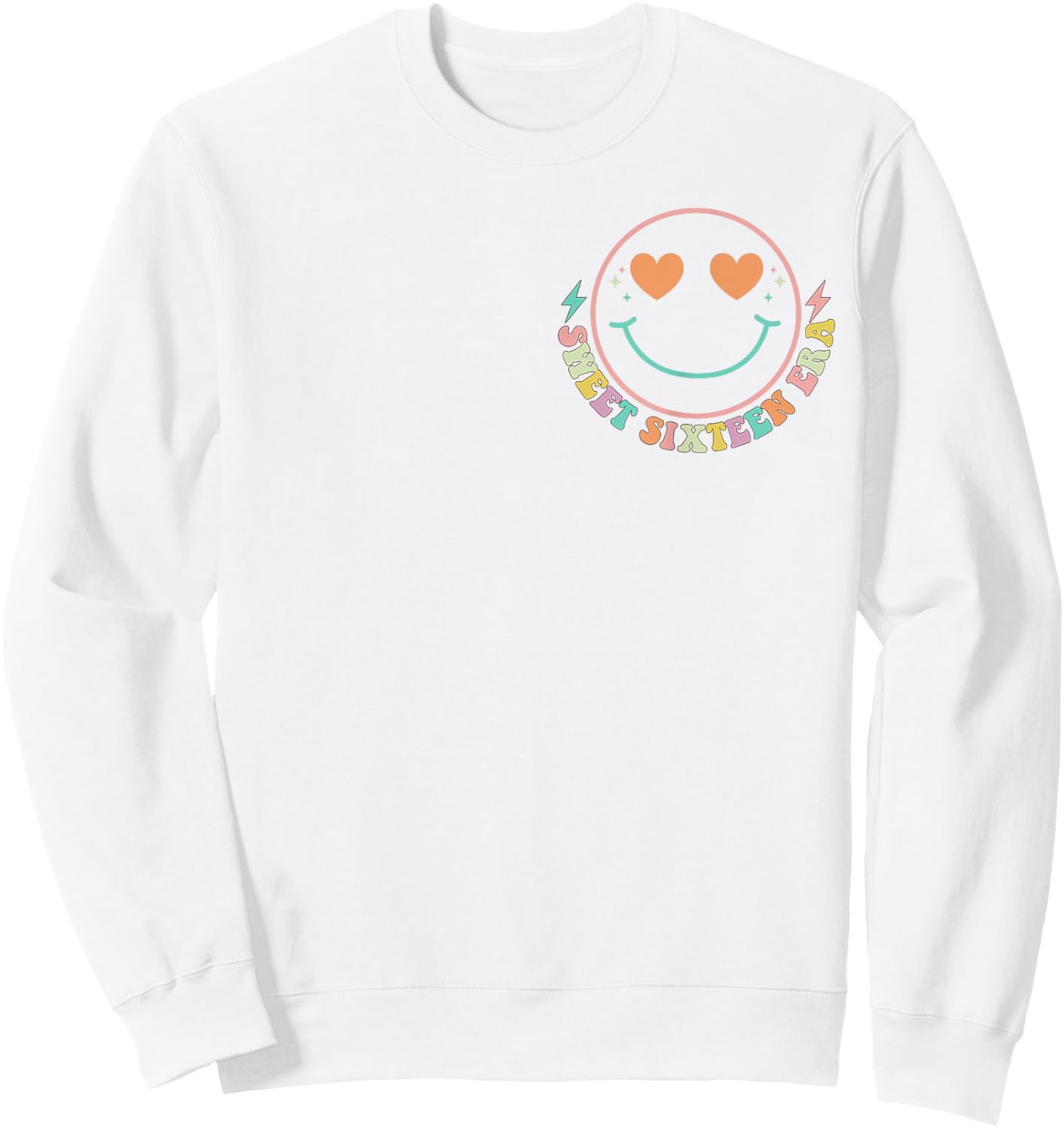 In My Sweet Sixteen Era Shirt 16th Birthday 2 Sided Sweatshirt - Sweatshirt | White