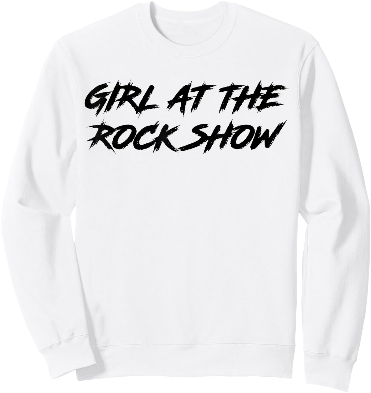 Girl At The Rock Show Sweatshirt - Sweatshirt | White