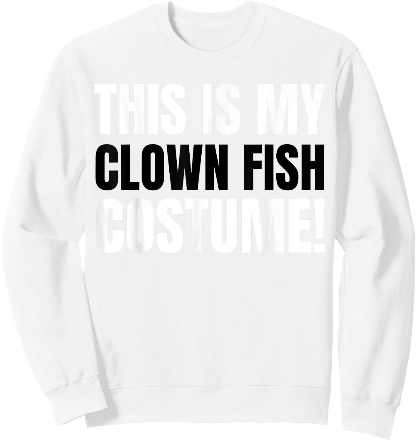Funny Clown Fish Costume Sweatshirt - Sweatshirt | White