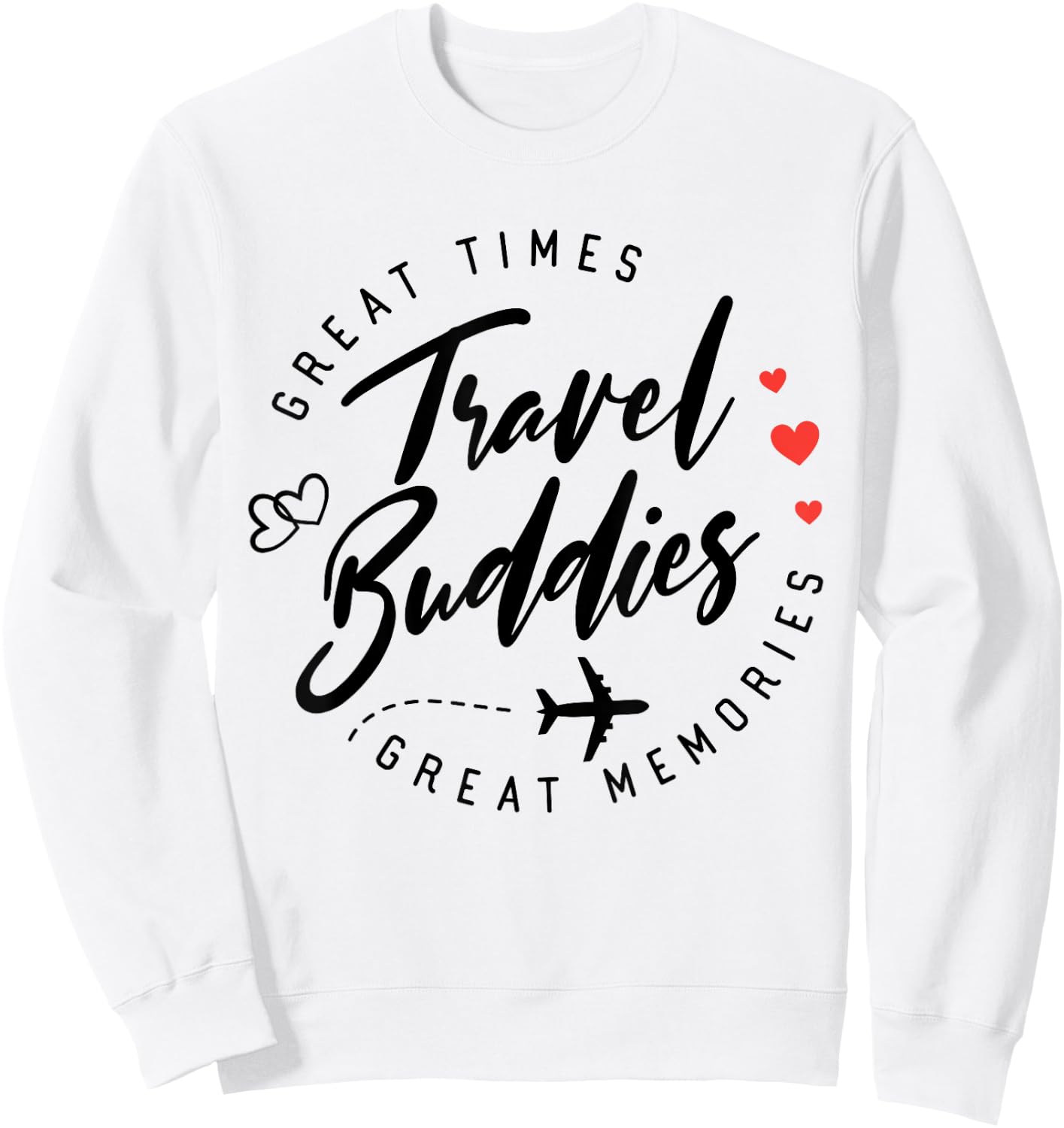 Travel Buddies Besties trip 2025 Girls Trip Summer Vacation Sweatshirt - Sweatshirt | White