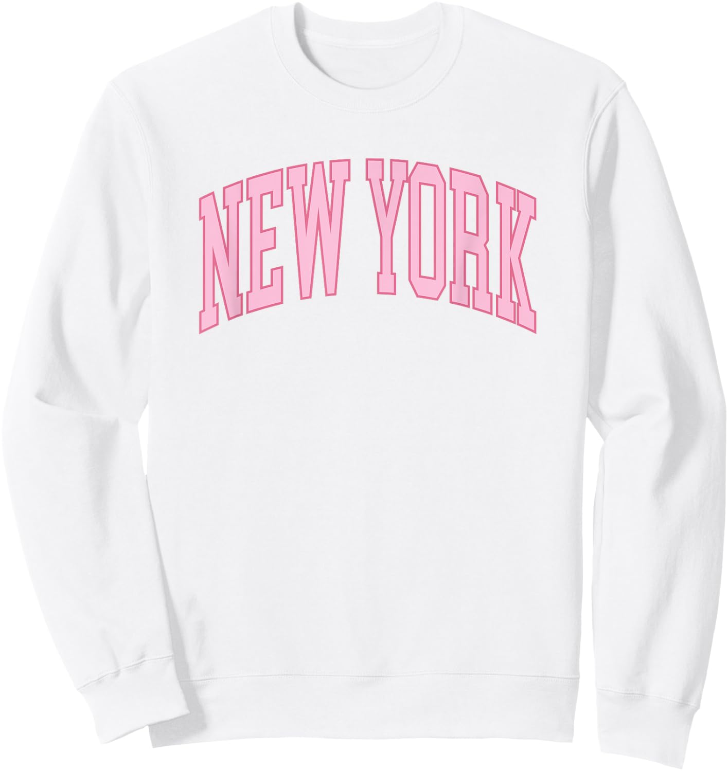 Retro New York souvenir pink preppy throwback classic Sweatshirt - Sweatshirt | White
