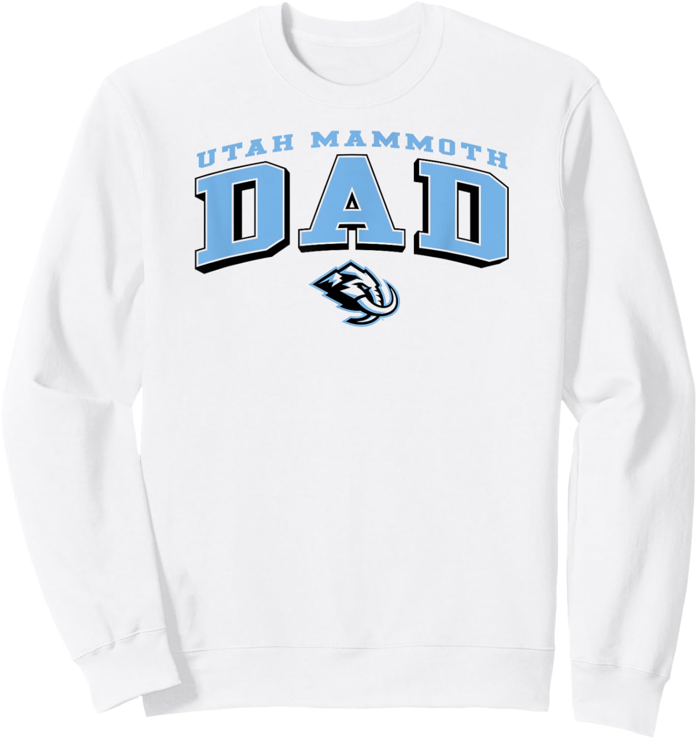 Utah Mammoth Dad Arch White NHL Officially Licensed Sweatshirt - Sweatshirt | White