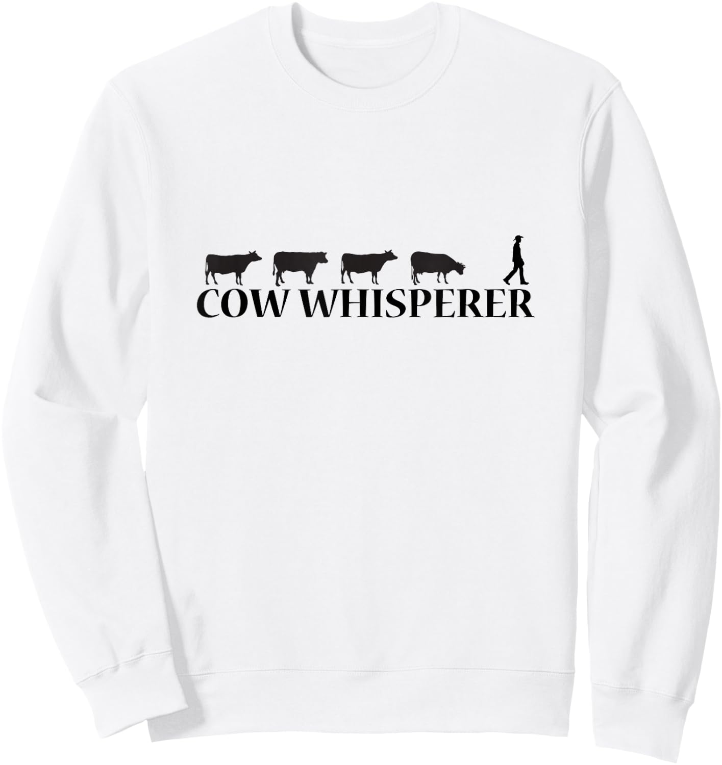 Cow whisperer farmer Sweatshirt - Sweatshirt | White