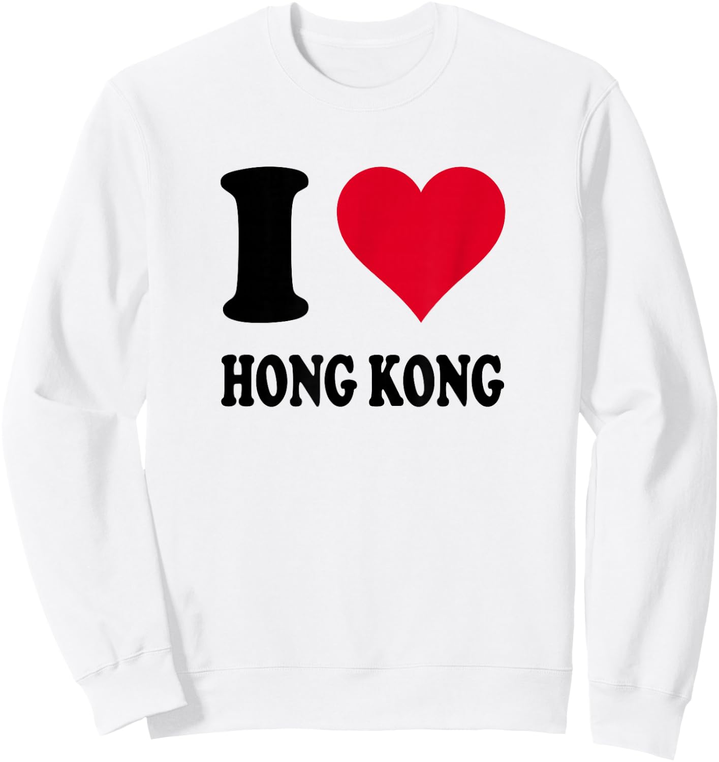 I Love Hong Kong Sweatshirt - Sweatshirt | White