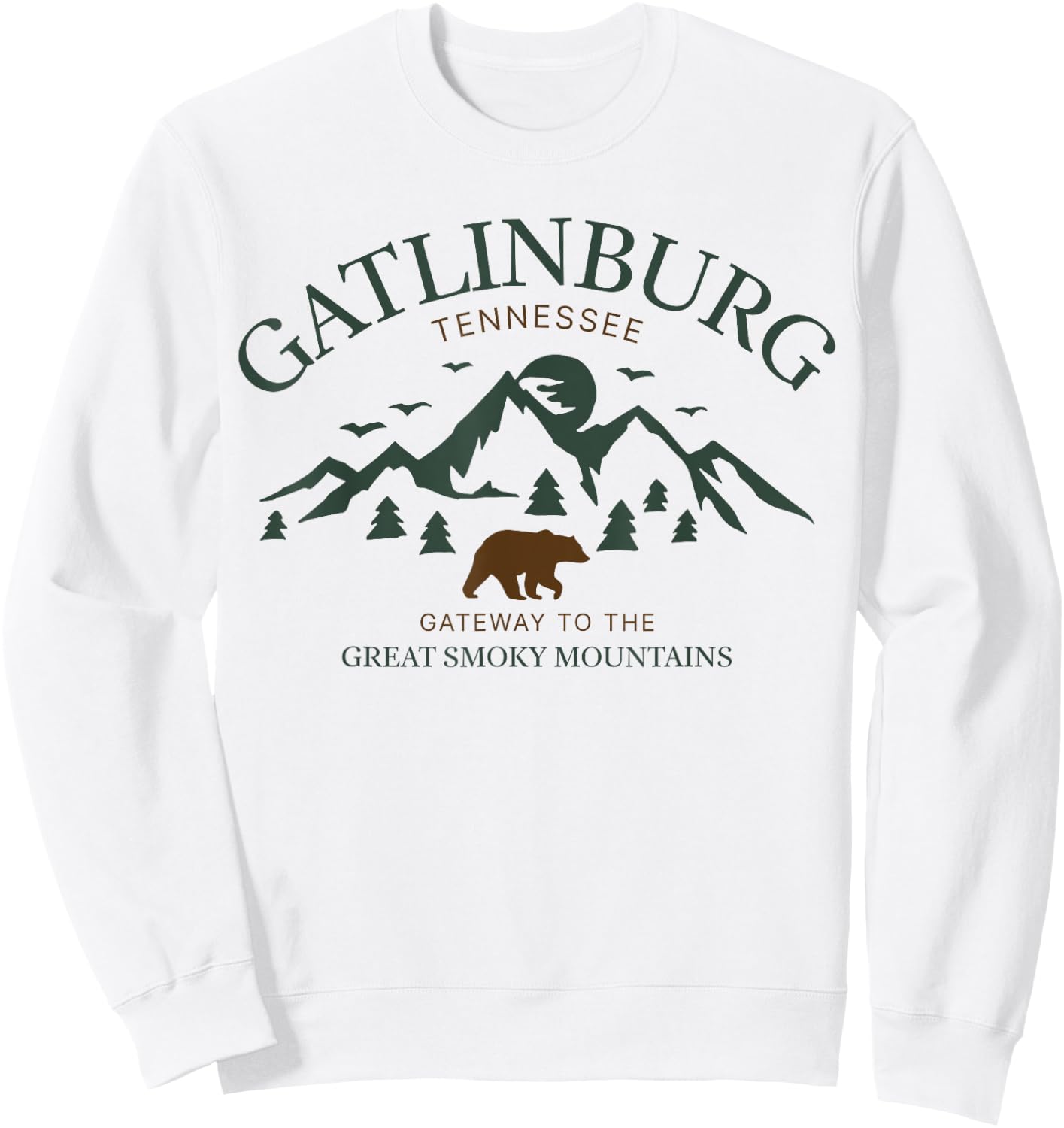 Gatlinburg Smoky Mountains Tennessee Sweatshirt - Sweatshirt | White
