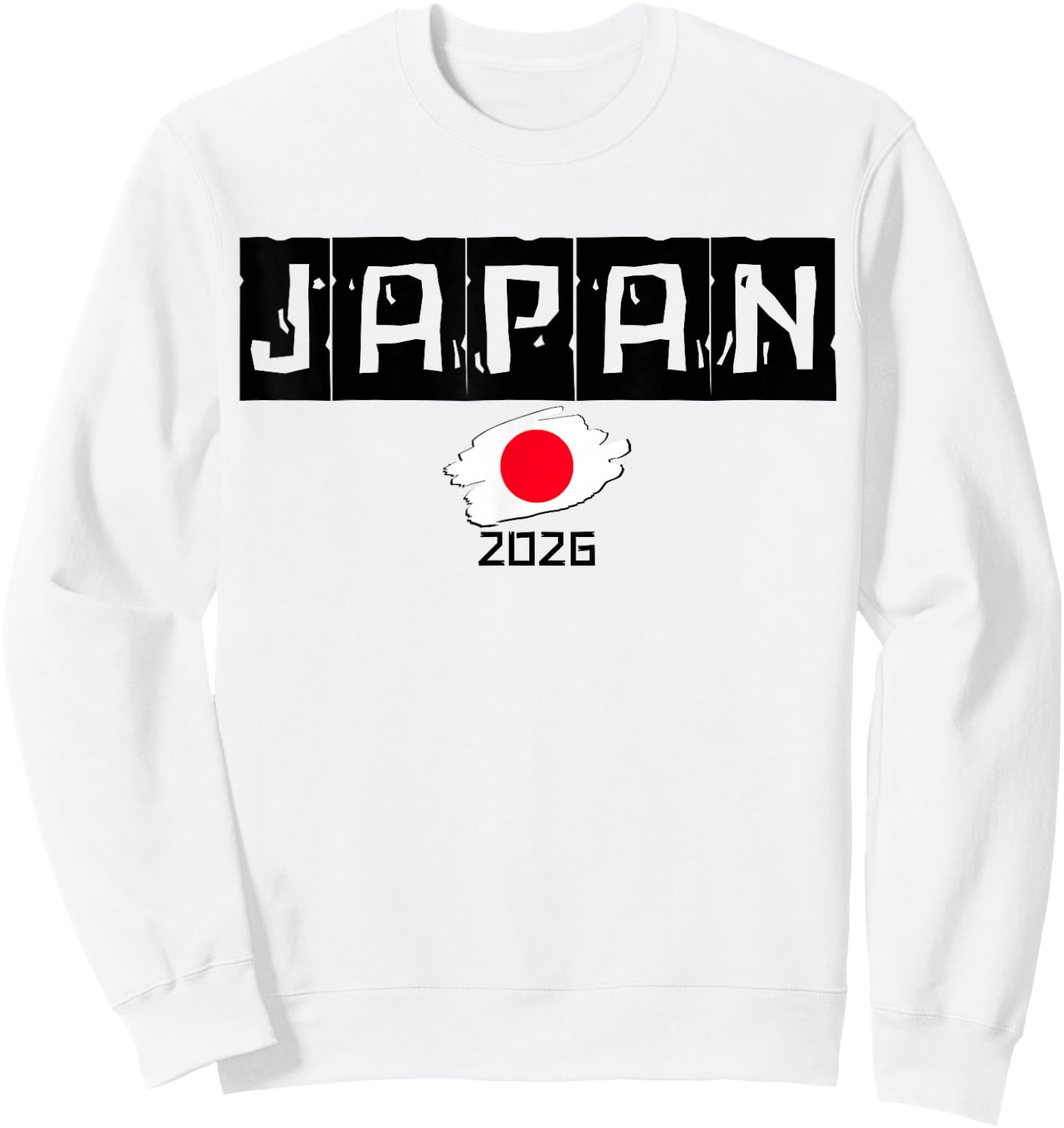 Japan Souvenir 2026 Vacation Trip Fun Matching Travel Flag Sweatshirt - Sweatshirt | White