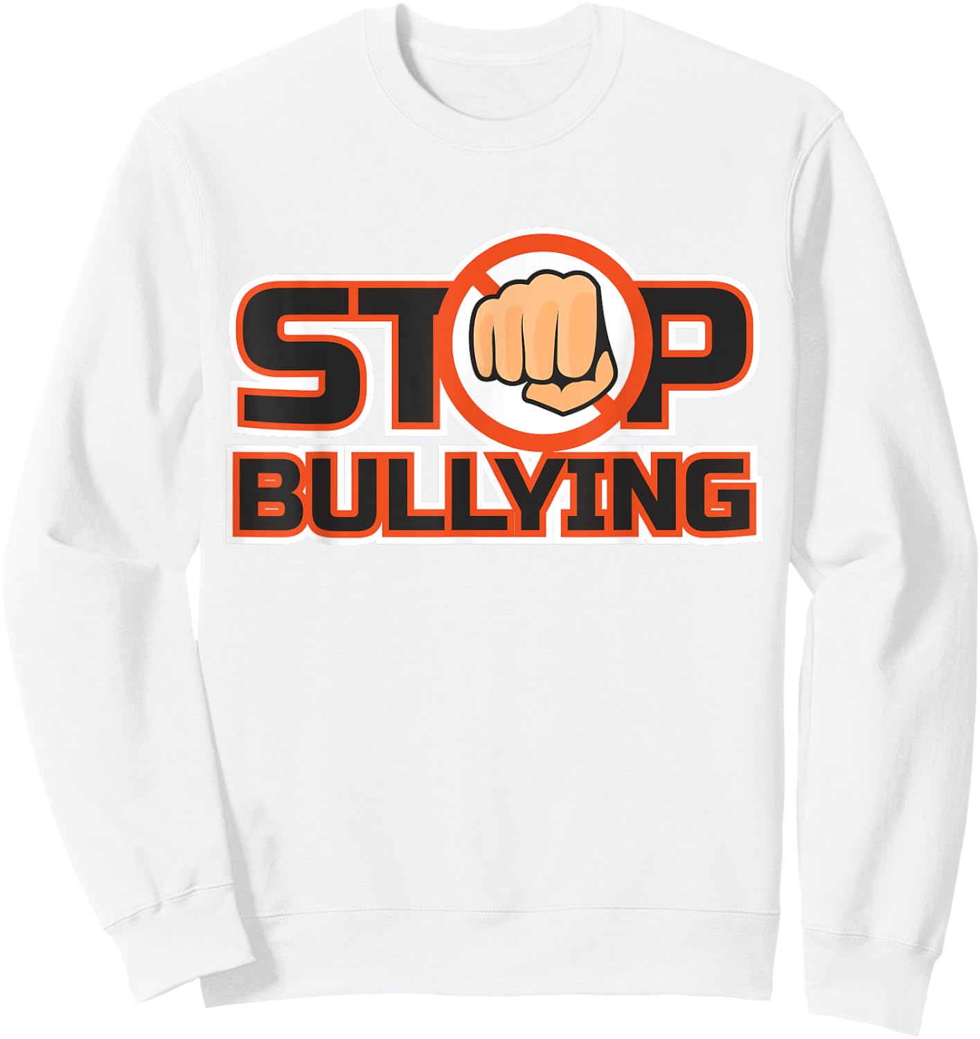 Unity Day Orange Kids Anti Bullying Stop Bullying Spirit Day Sweatshirt - Sweatshirt | White