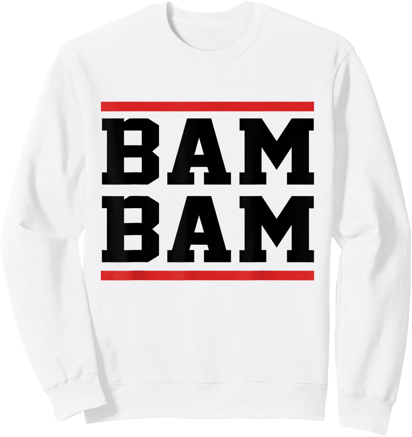 Funny Bam Bam Dirt Bike Rider Motocross Riding Joke Sweatshirt - Sweatshirt | White