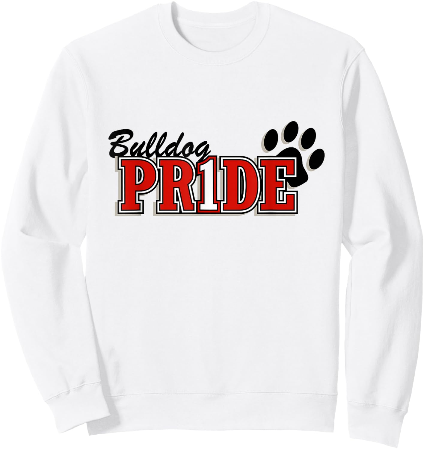 "Bulldog Football" for Sports Fans Sweatshirt - Sweatshirt | White
