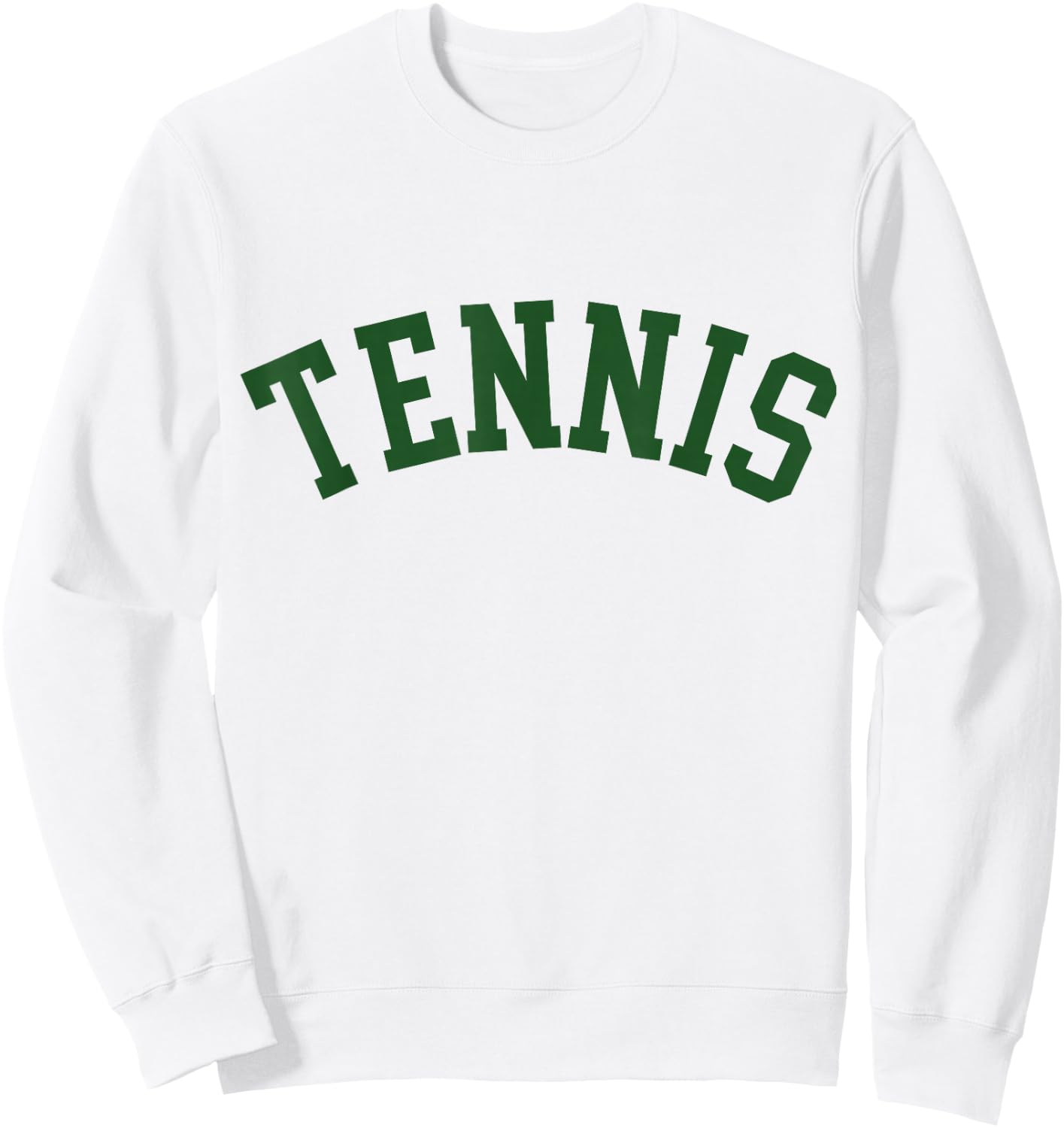 Tennis Club Vintage Athletic Sports Sweatshirt - Sweatshirt | White