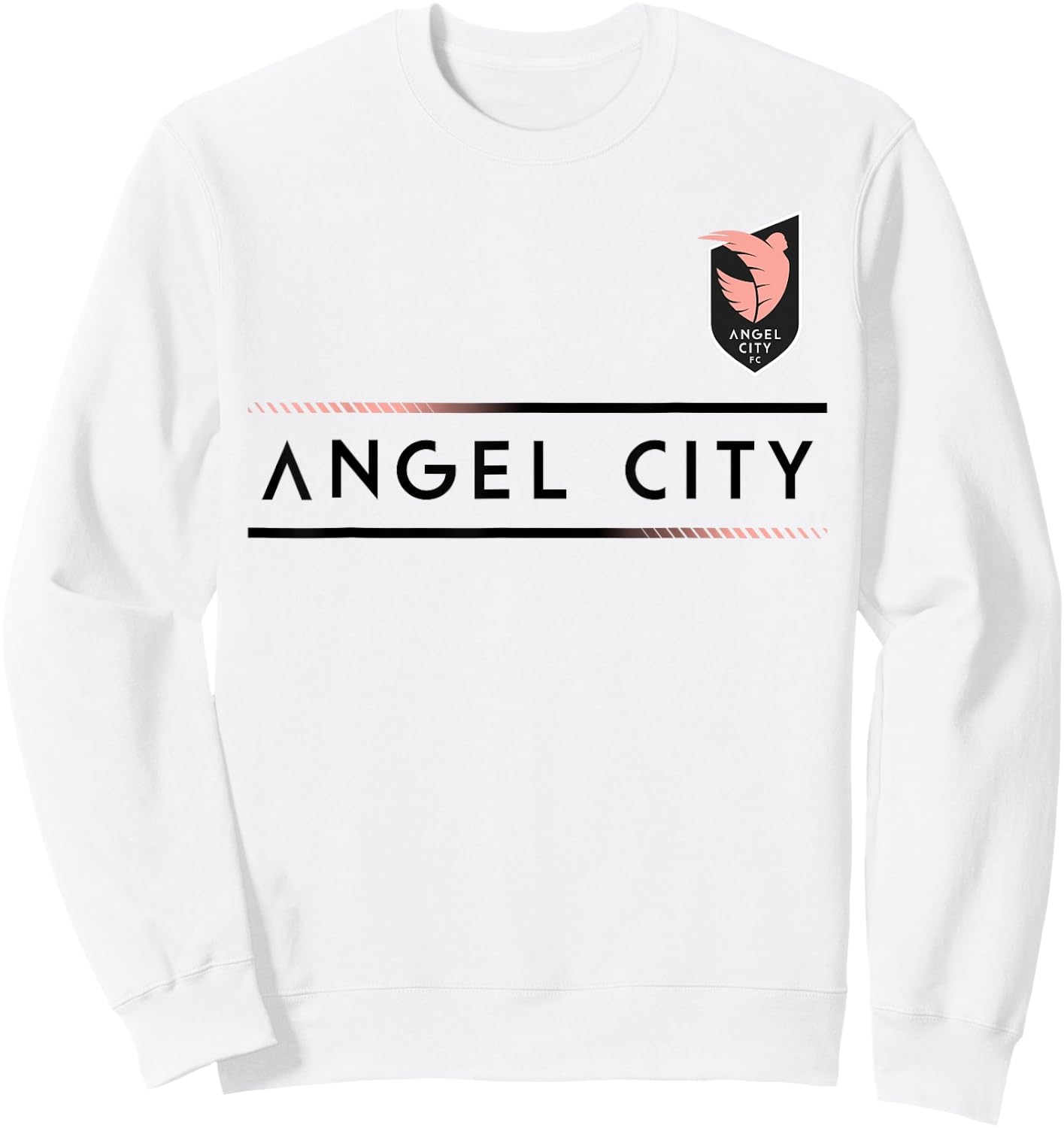 Officially Licensed Angel City FC NWSL Soccer Apparel Sweatshirt - Sweatshirt | White