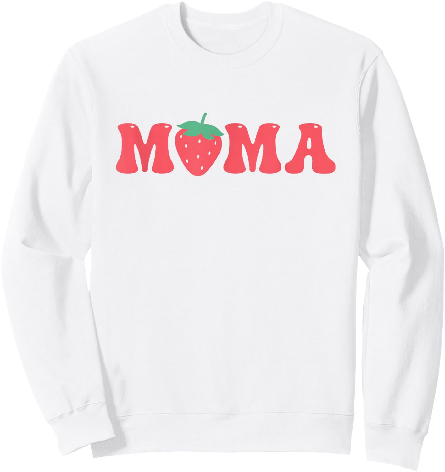 Mama of The Berry First Birthday Strawberry Matching Couple Sweatshirt - Sweatshirt | White