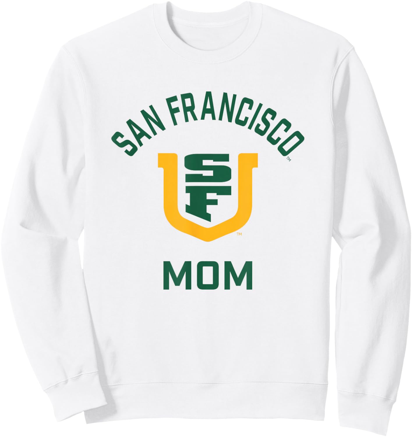University of San Francisco USF Dons Arched Mom Sweatshirt - Sweatshirt | White
