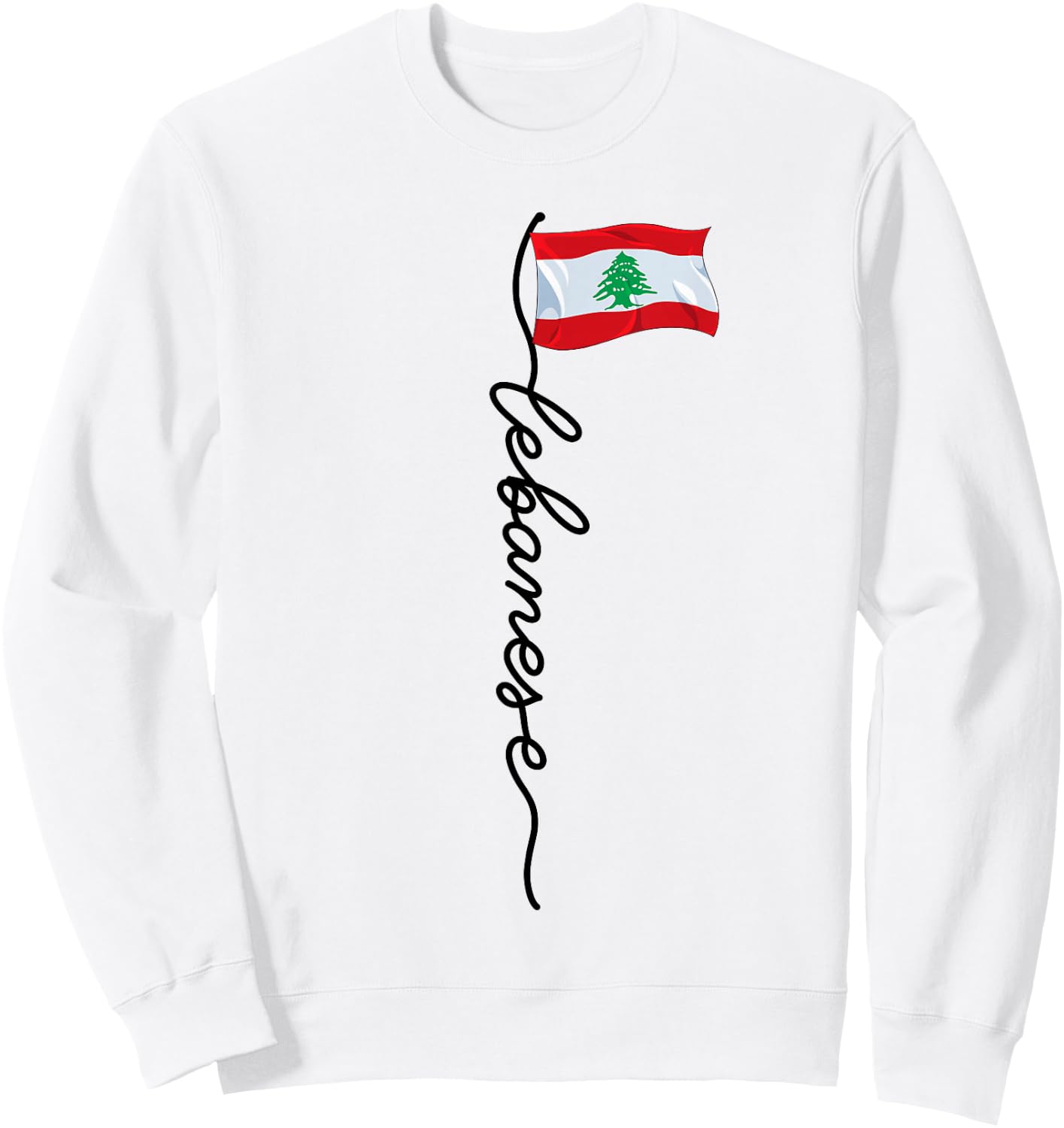 Lebanon Signature Lebanese Sweatshirt - Sweatshirt | White