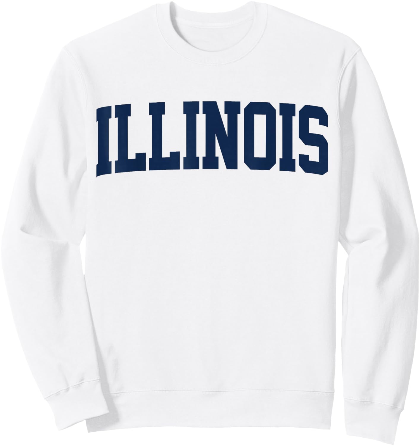 Retro Illinois Vintage Illinois Orange Blue Throwback IL Sweatshirt - Sweatshirt | White