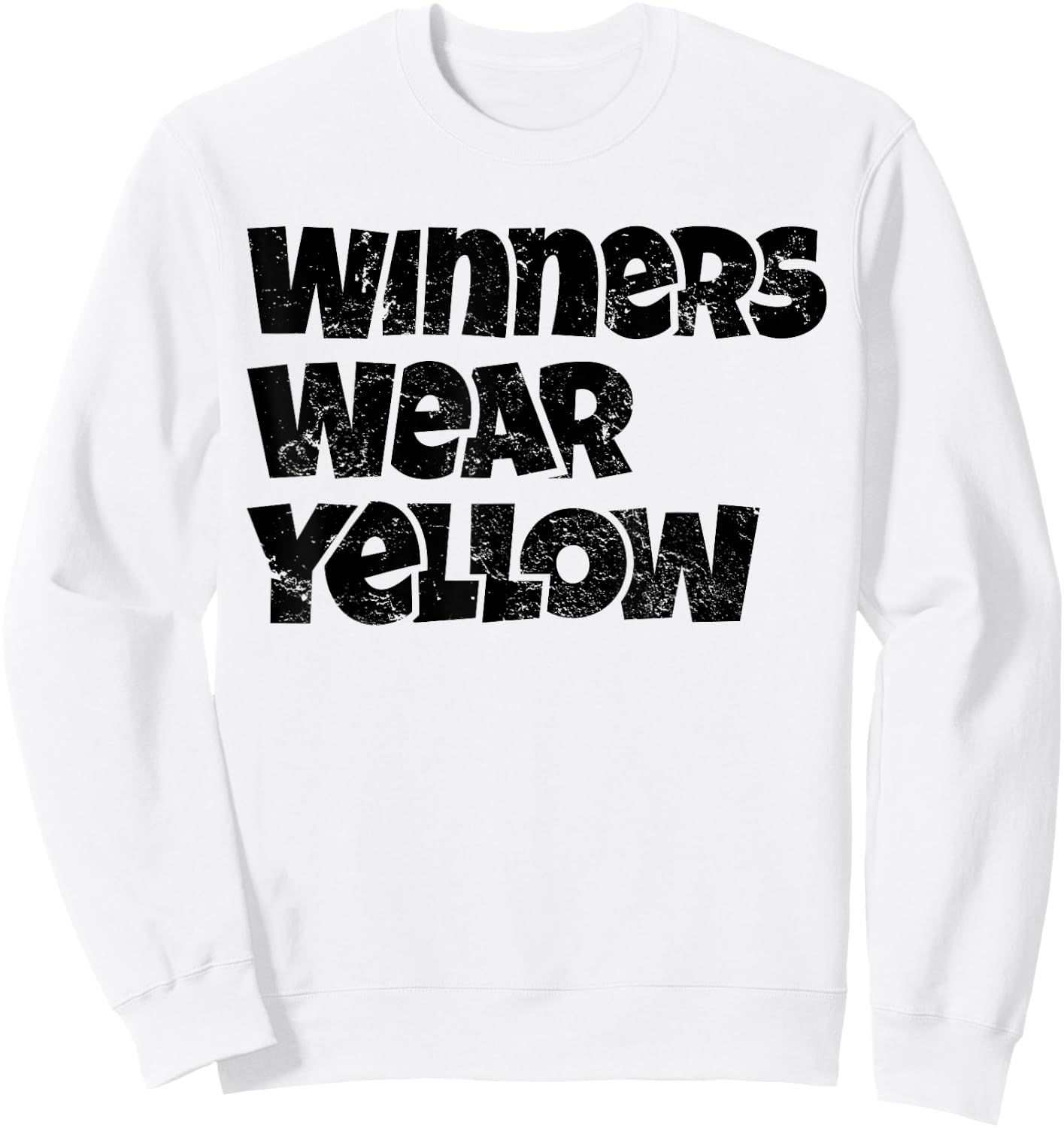Winners Wear Yellow Spirit Wear Team Game Color War Funny Sweatshirt - Sweatshirt | White