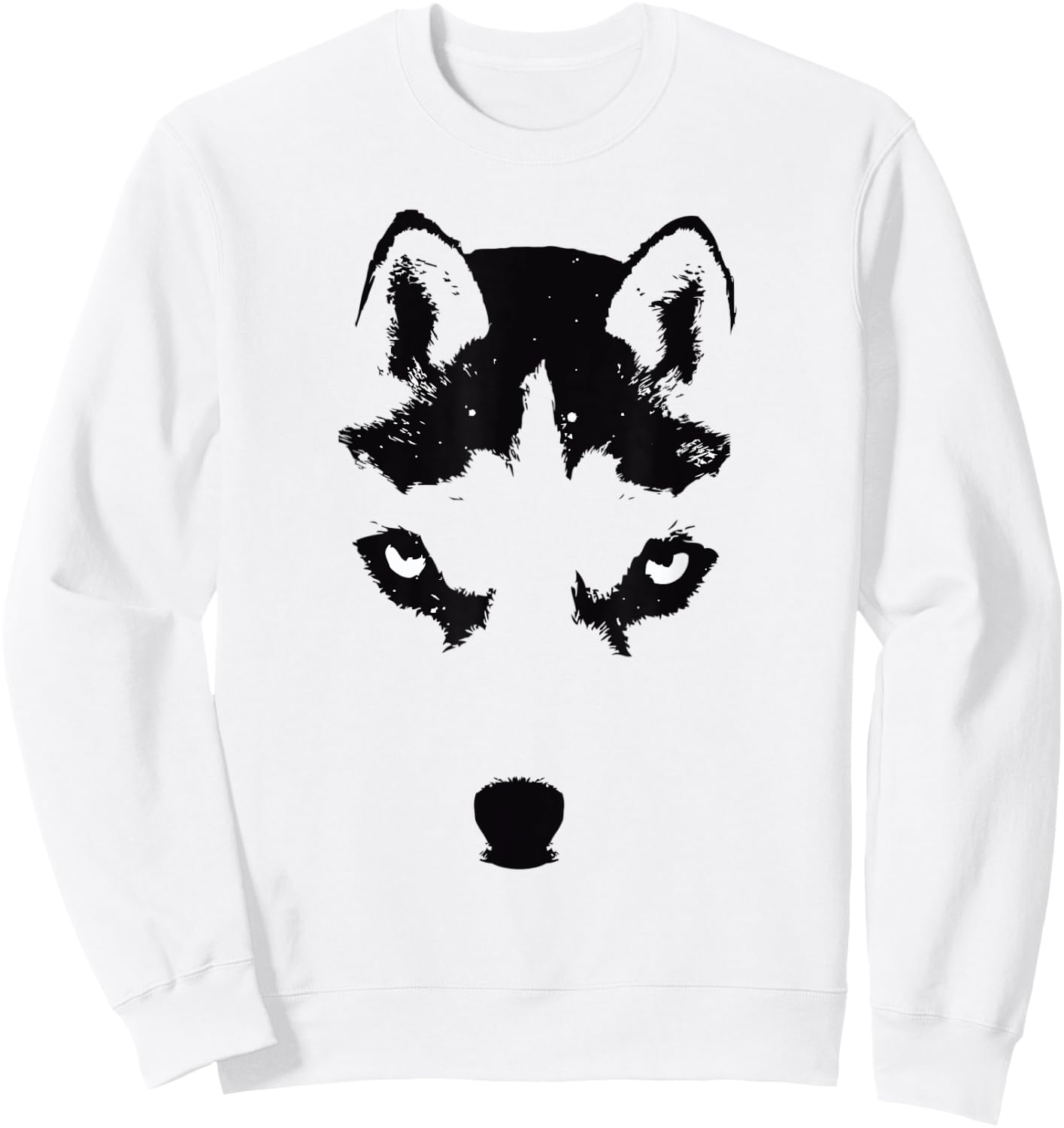 Cute Siberian Husky Puppy Dog Lover Sweatshirt - Sweatshirt | White