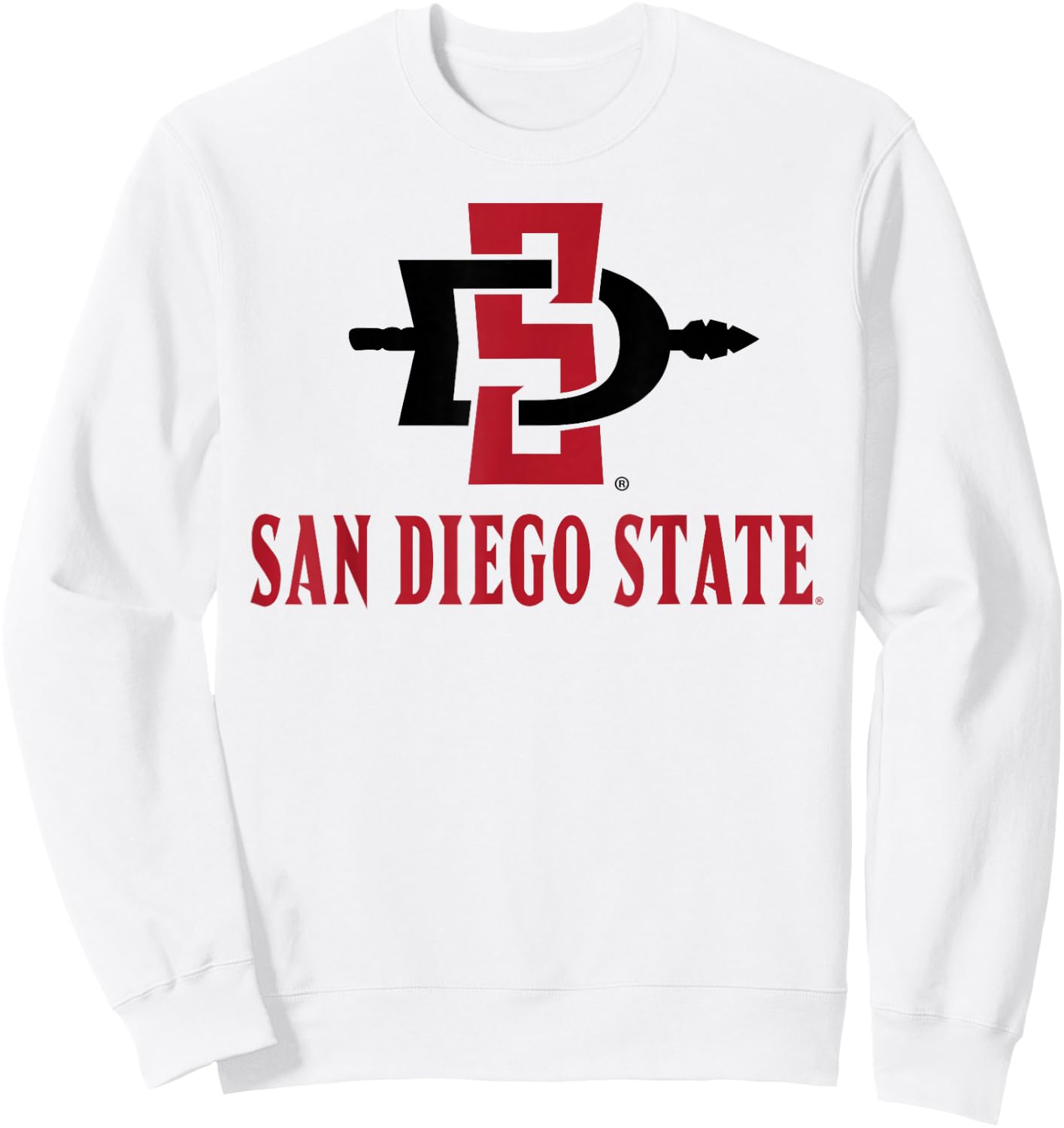 San Diego State Aztecs Sportsmanship White Sweatshirt - Sweatshirt | White