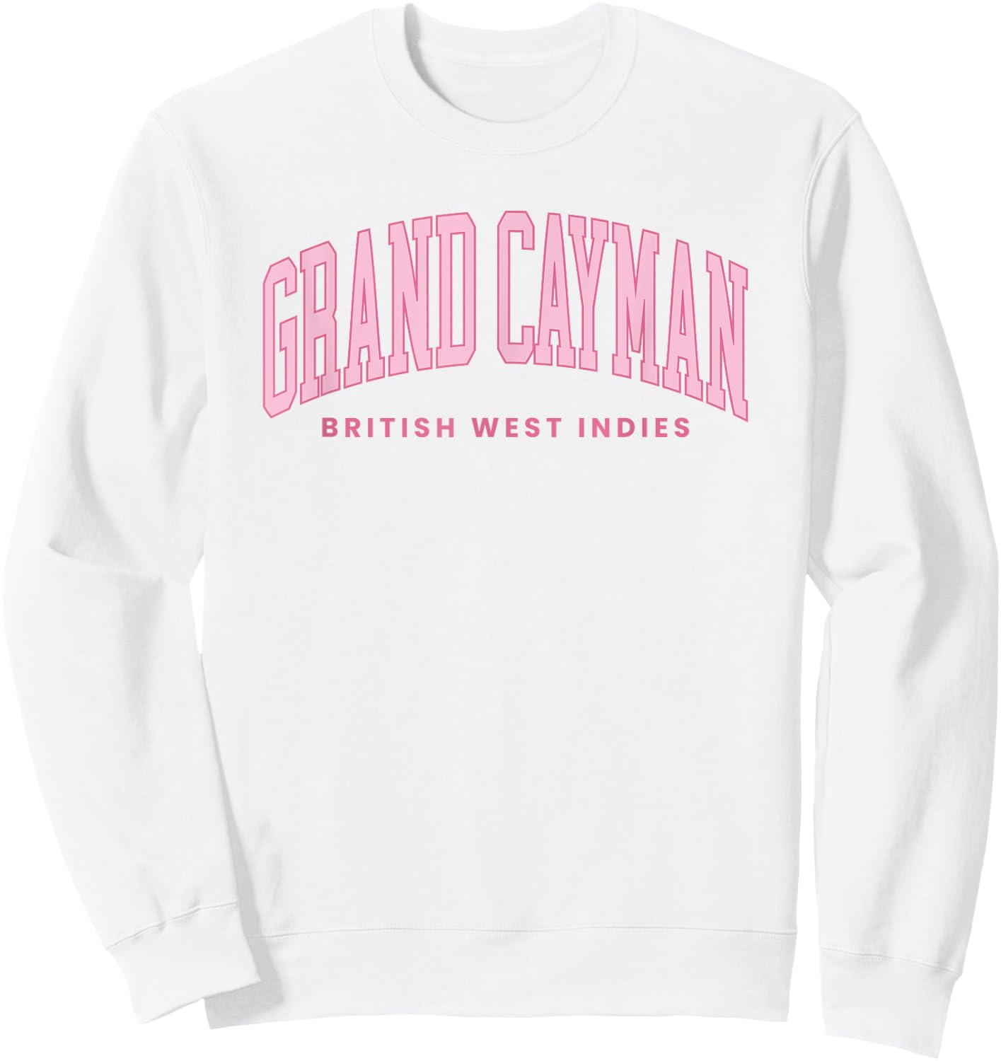 Grand Cayman Islands Summer Retro Preppy Throwback Sweatshirt - Sweatshirt | White