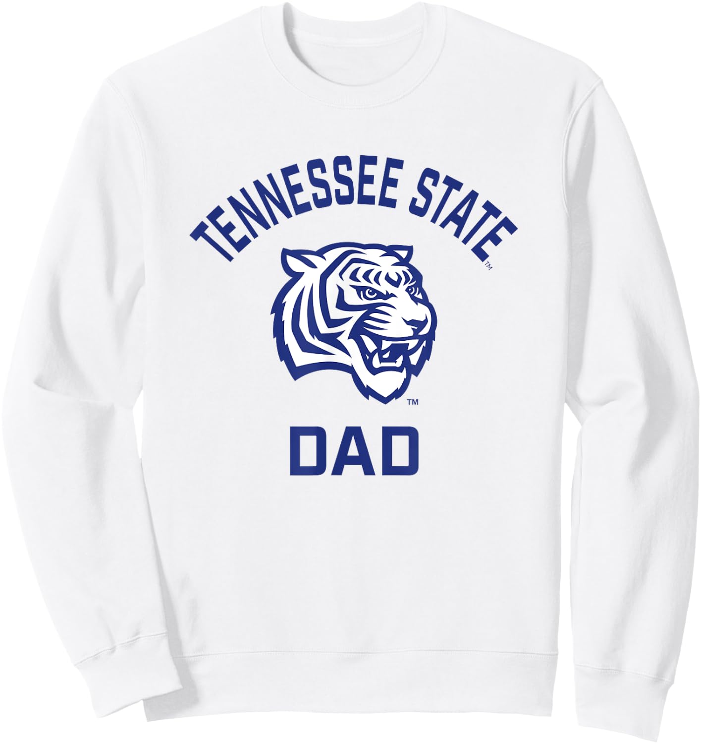 Tennessee State University TSU Tigers Arched Dad Sweatshirt - Sweatshirt | White